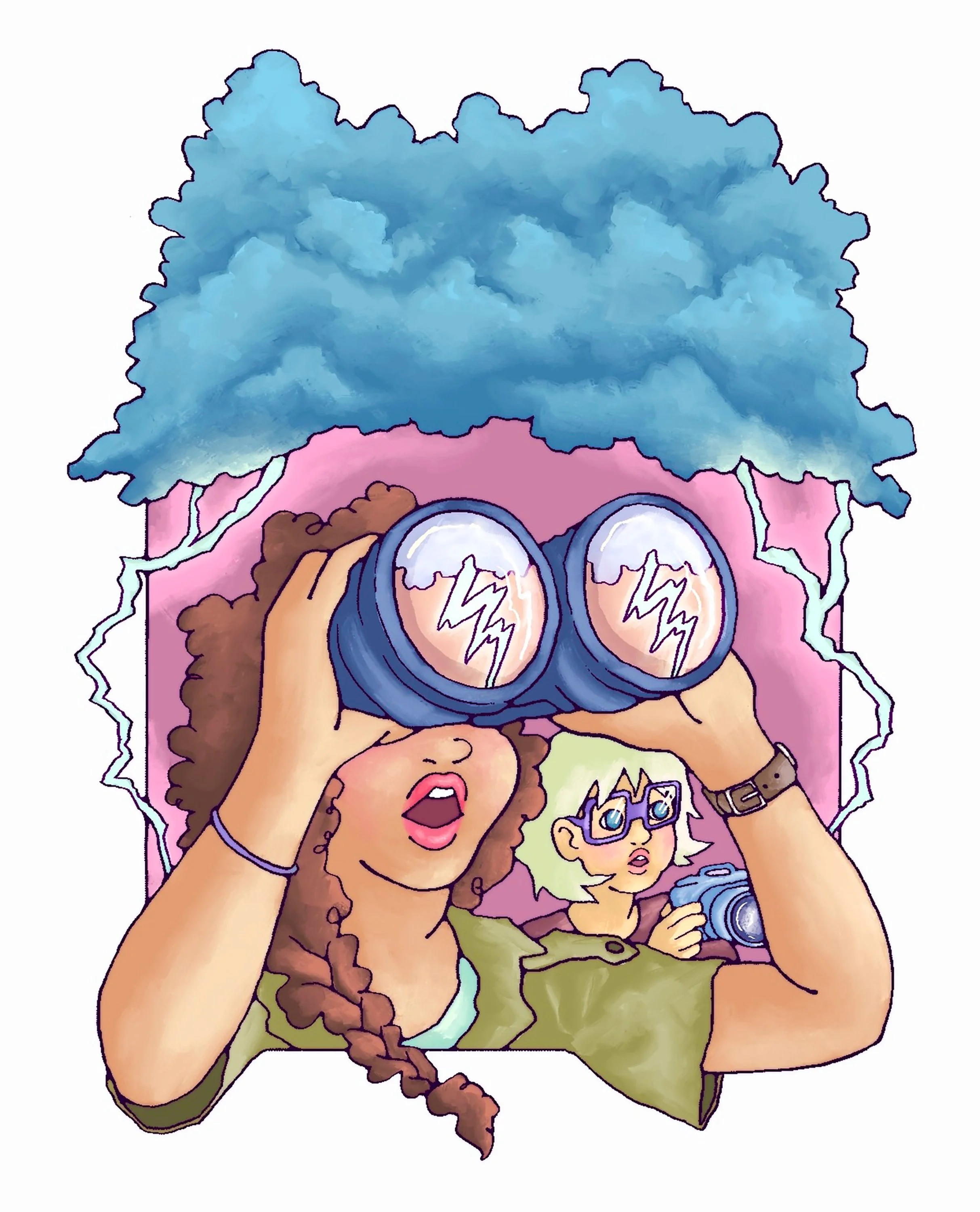Storm-Chaser Ladies Editorial Illustration