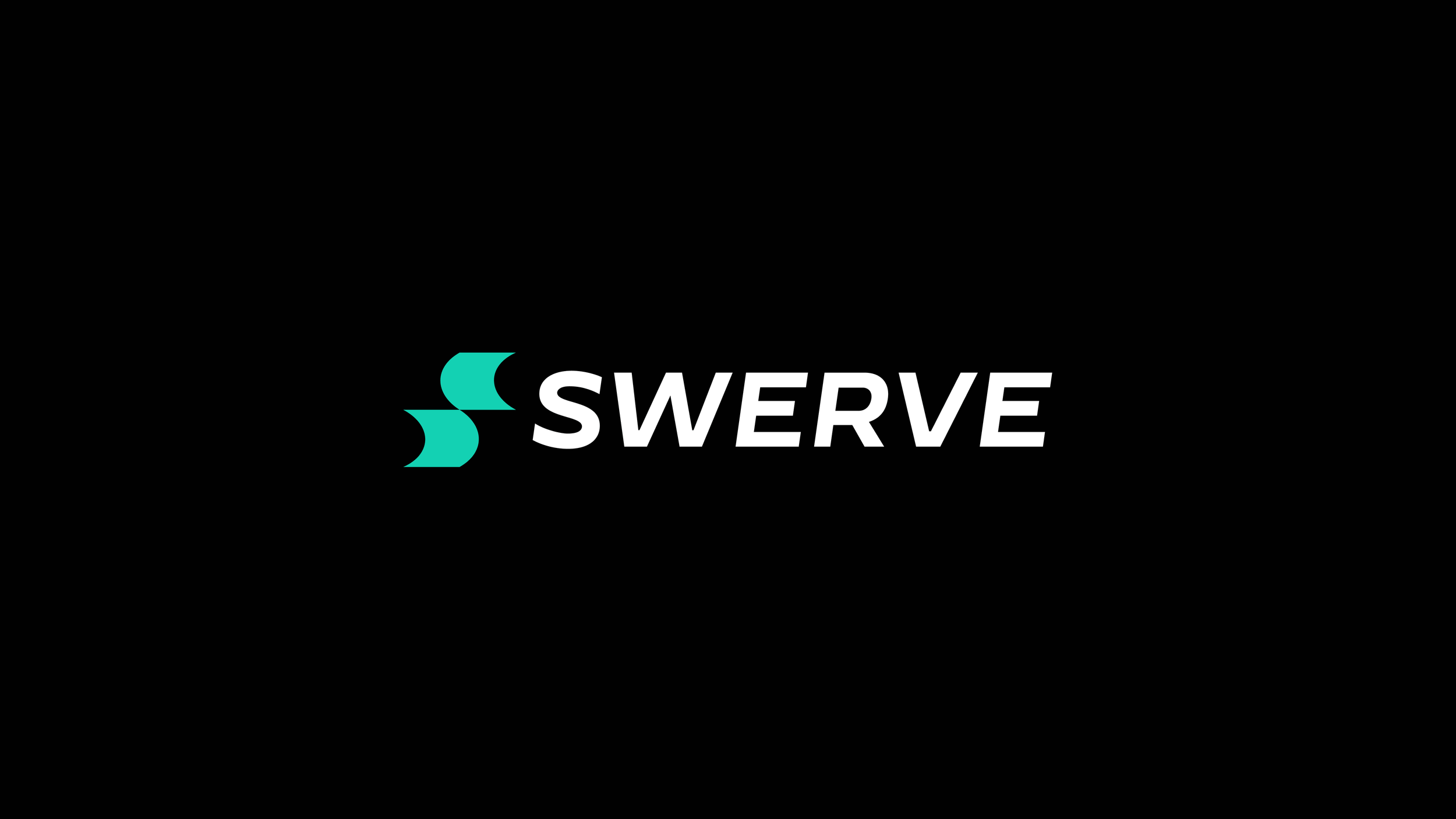 Logo of Swerve, a teal stylized 'S' and the word 'SWERVE' in white text on a black background.