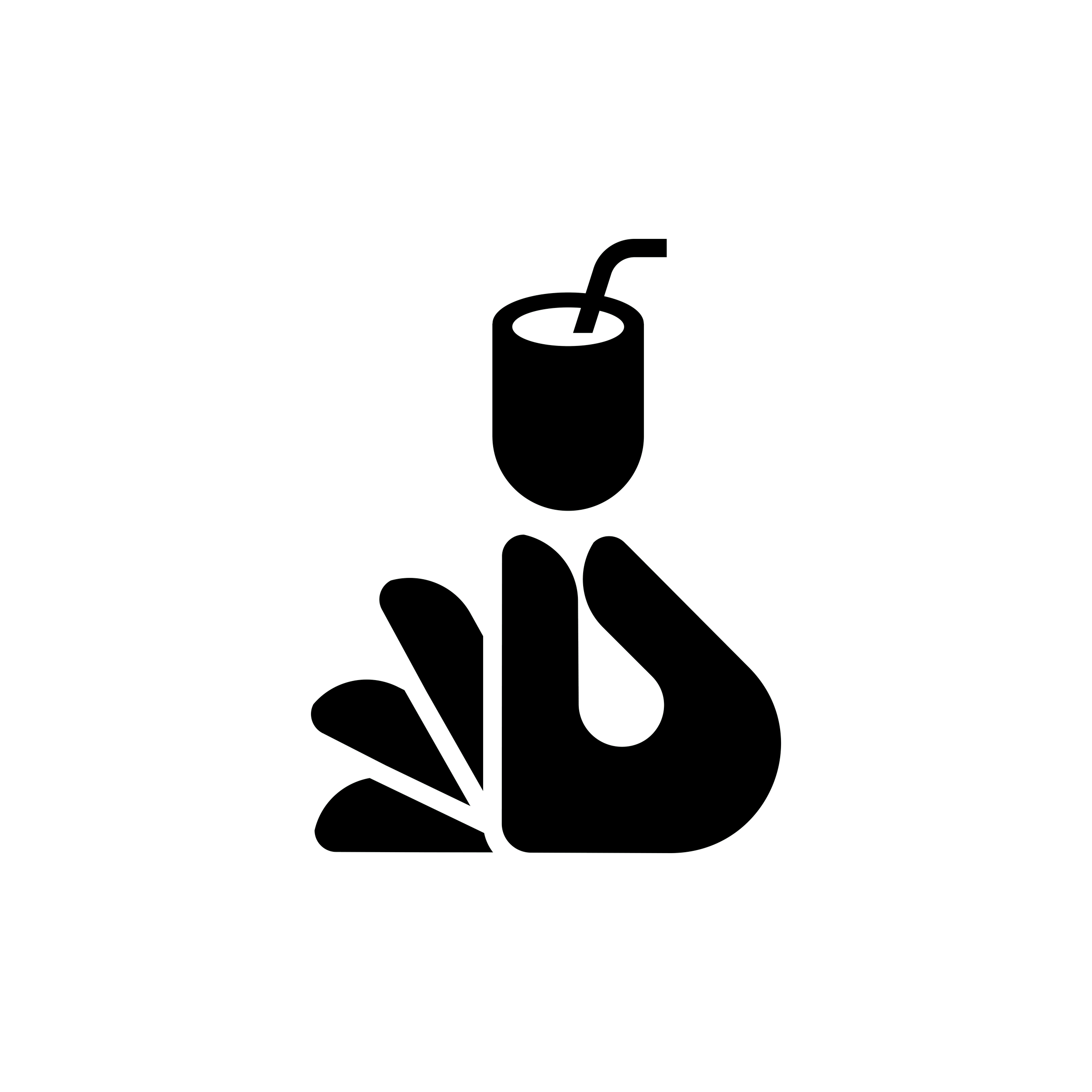 Outline drawing of a toilet paper roll with a piece hanging down.