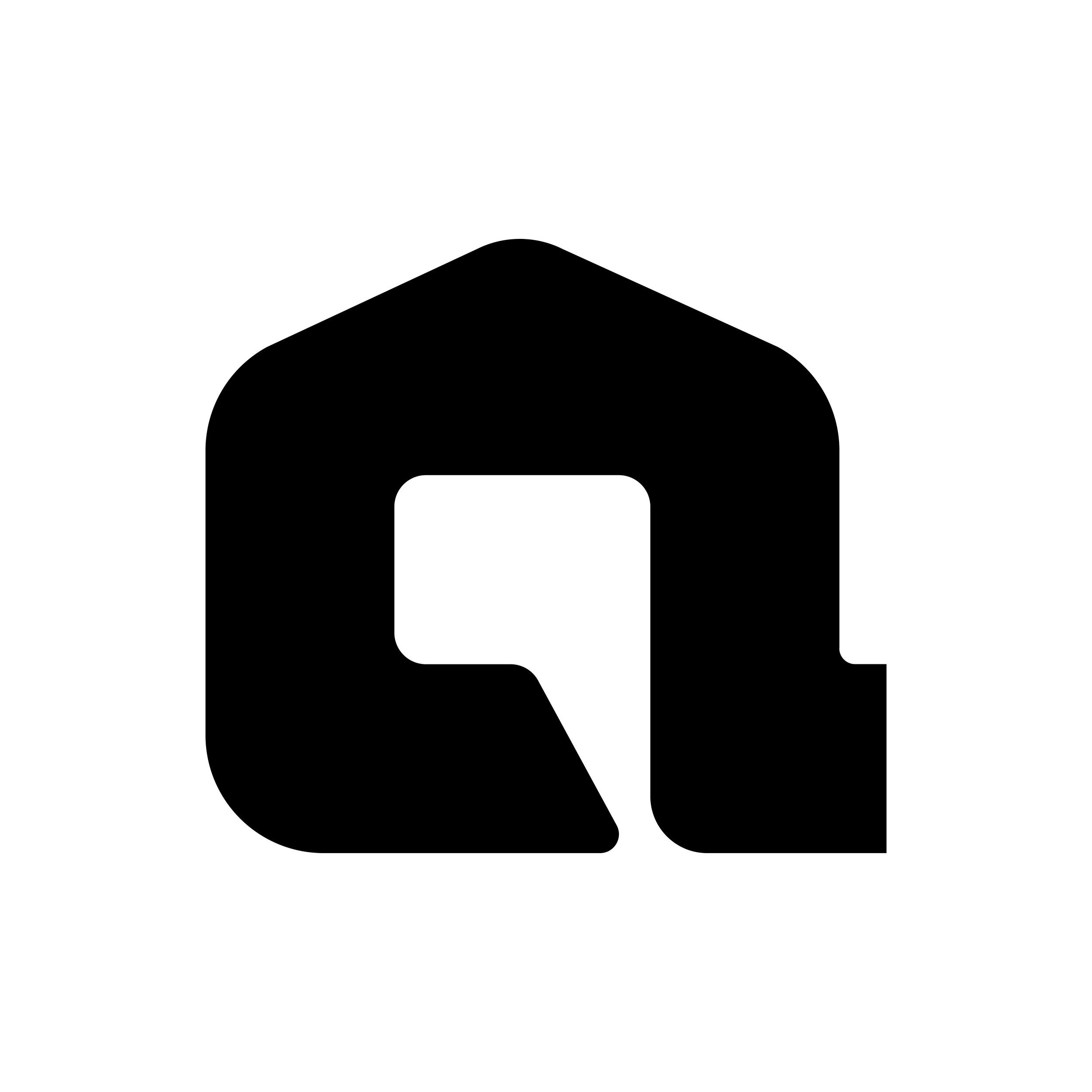 Outline of a mobile phone with a chat or messaging app interface on the screen.