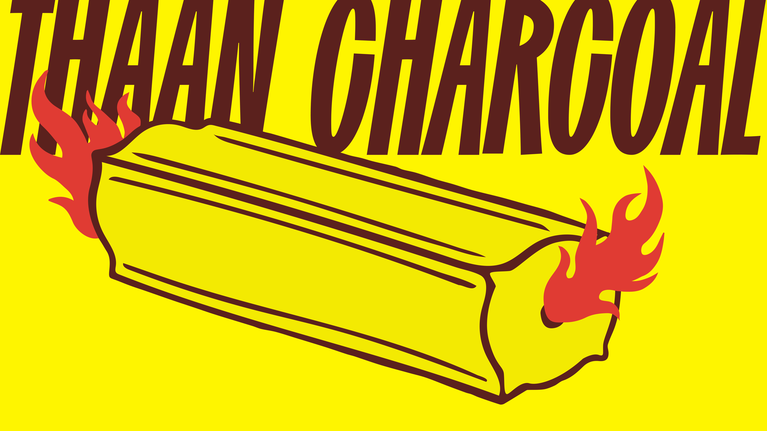 A cartoon illustration of a matchbox with flames, featuring the text 'I HATE CHARCOAL' in large letters.