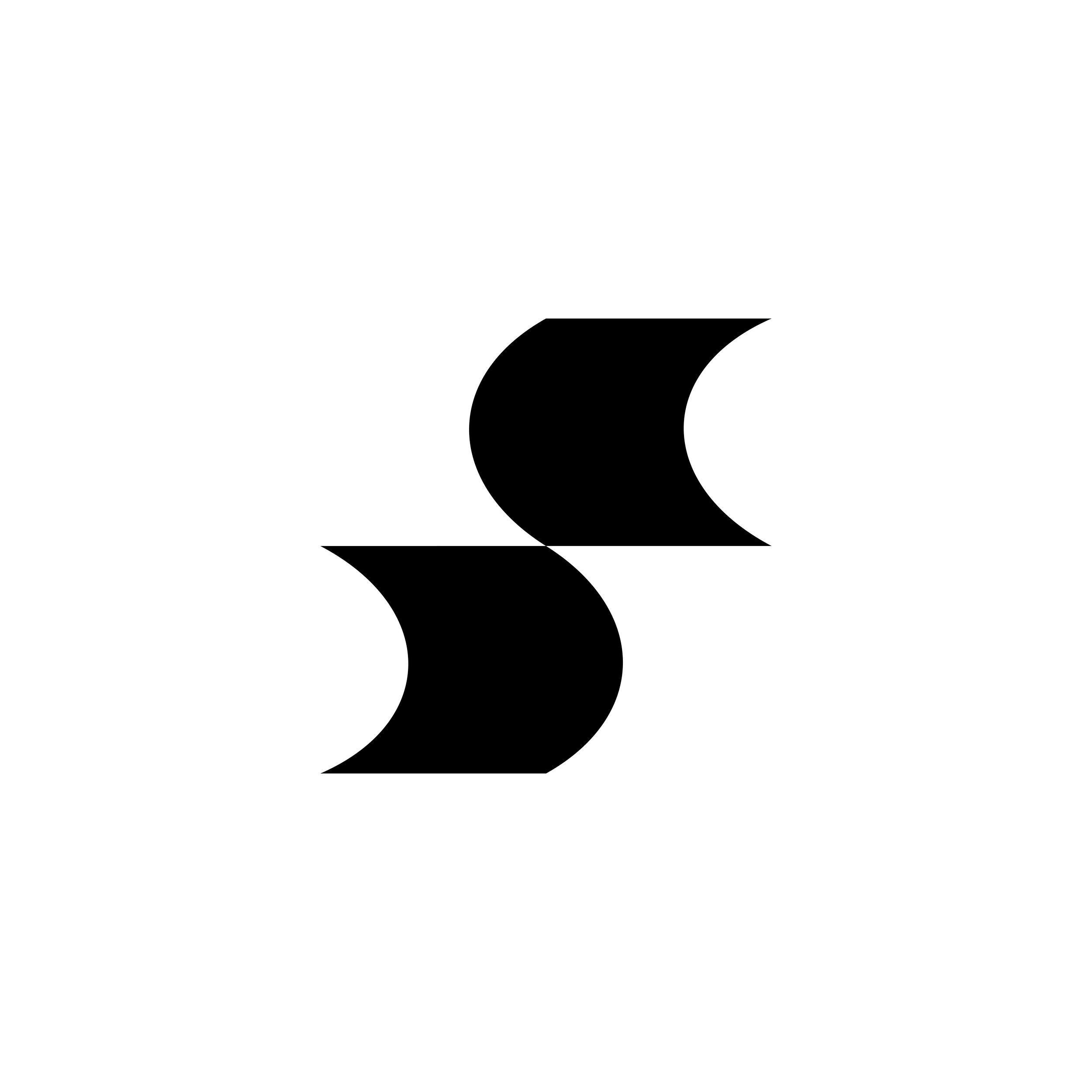 Line of black yoga mats on floor, with green circular yoga discs placed on three mats, against plain backdrop.