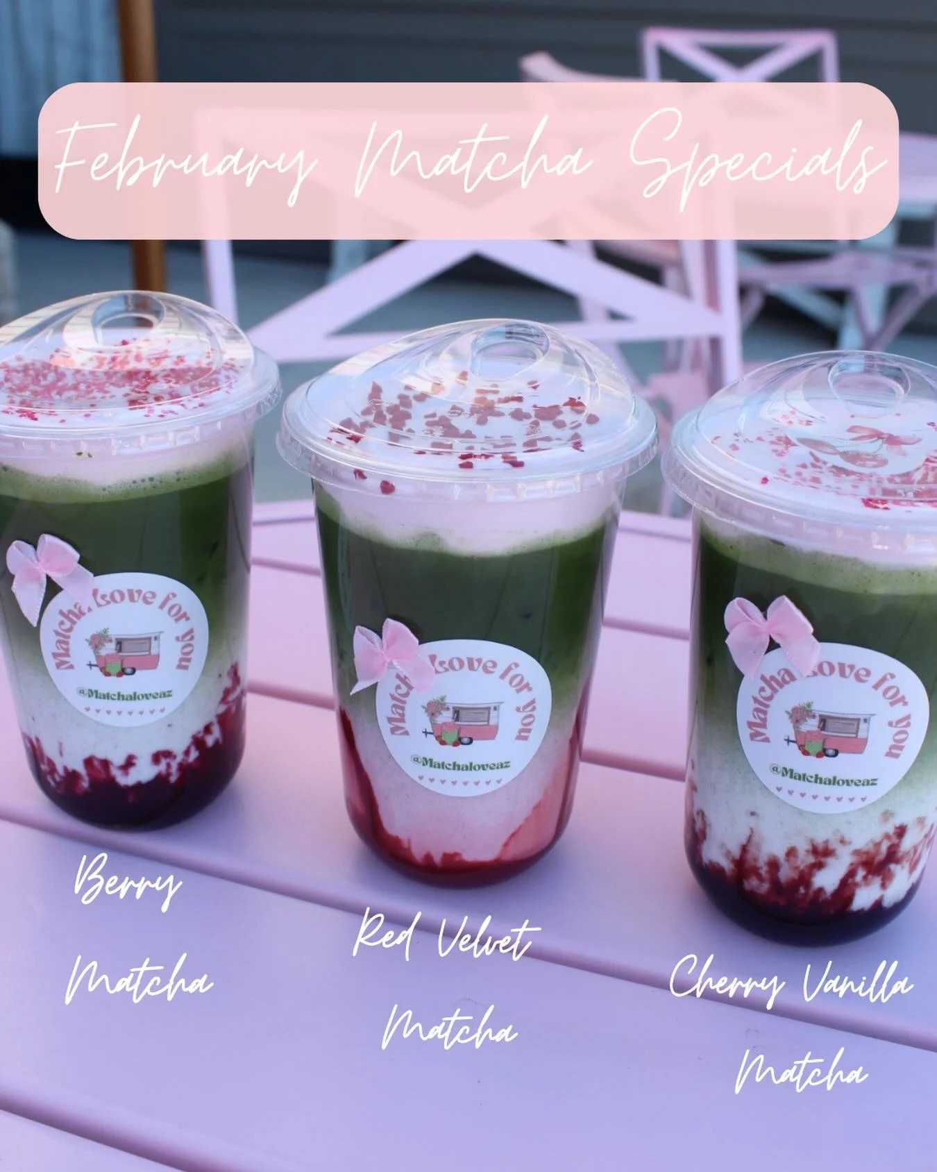 Fan Favorite has been the Cherry Vanilla Matcha 🍒🍵 which one are you excited to try ✨
