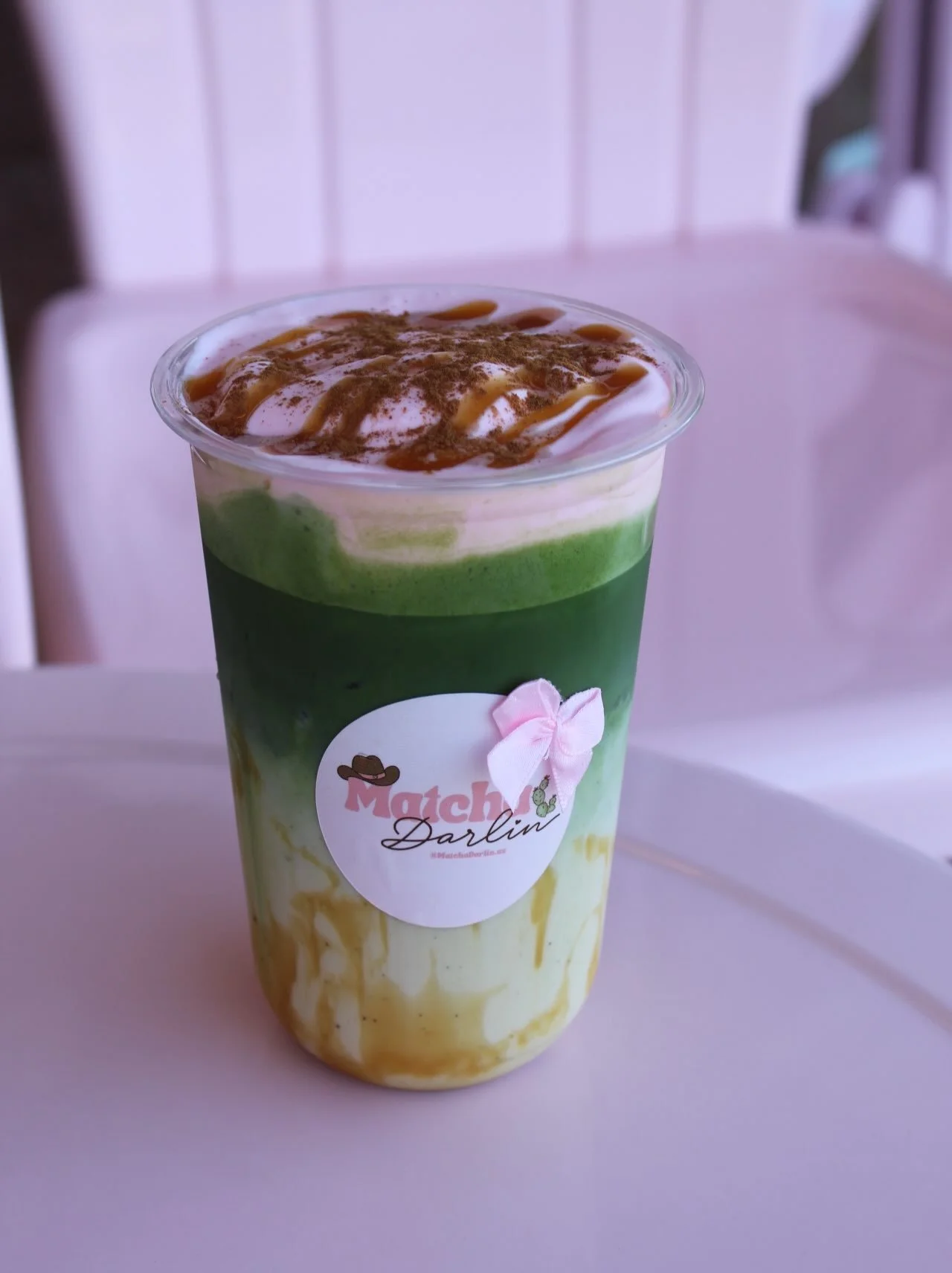 Have you tried our Caramel Apple Matcha yet? 🍏🍵✨

If not, you definitely need to try it before she&rsquo;s gone! Made with our house-made apple syrup and the perfect touch of caramel&mdash;fall in a cup! 🍎🤎

Trust us&hellip; it doesn&rsquo;t get 