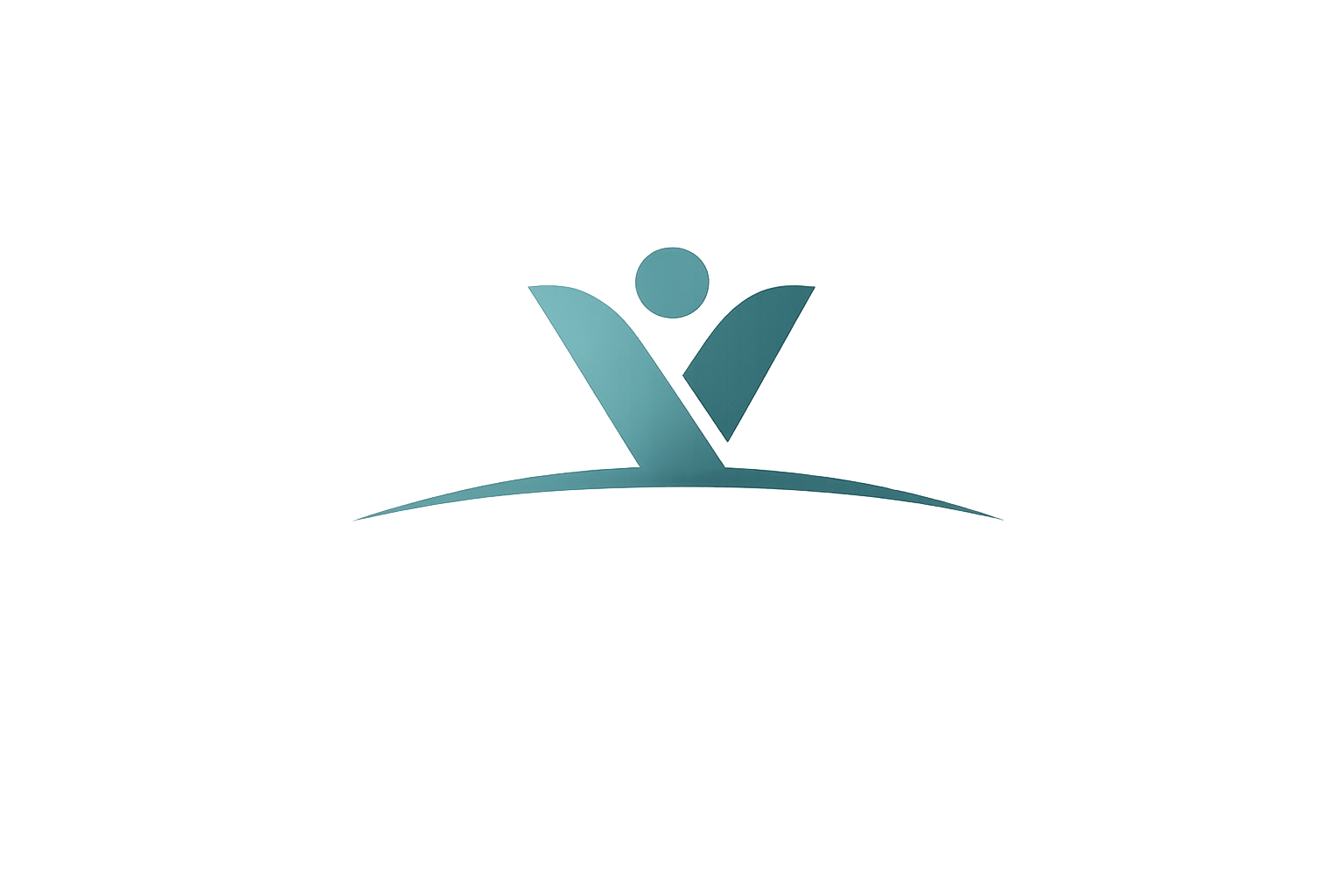 An abstract digital artwork featuring a stylized human figure with open arms, surrounded by a colorful, geometric background with contrasting colors of purple, red, and teal.