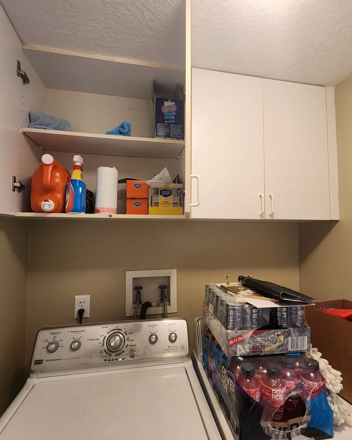 Sometimes the smallest changes make the BIGGEST difference! 🧺✨

A quick laundry room refresh with a new shelf for easy soap access + a little d&eacute;cor, and clear bins inside the cabinets to keep everything organized and easy to find. 🤍

Simple.