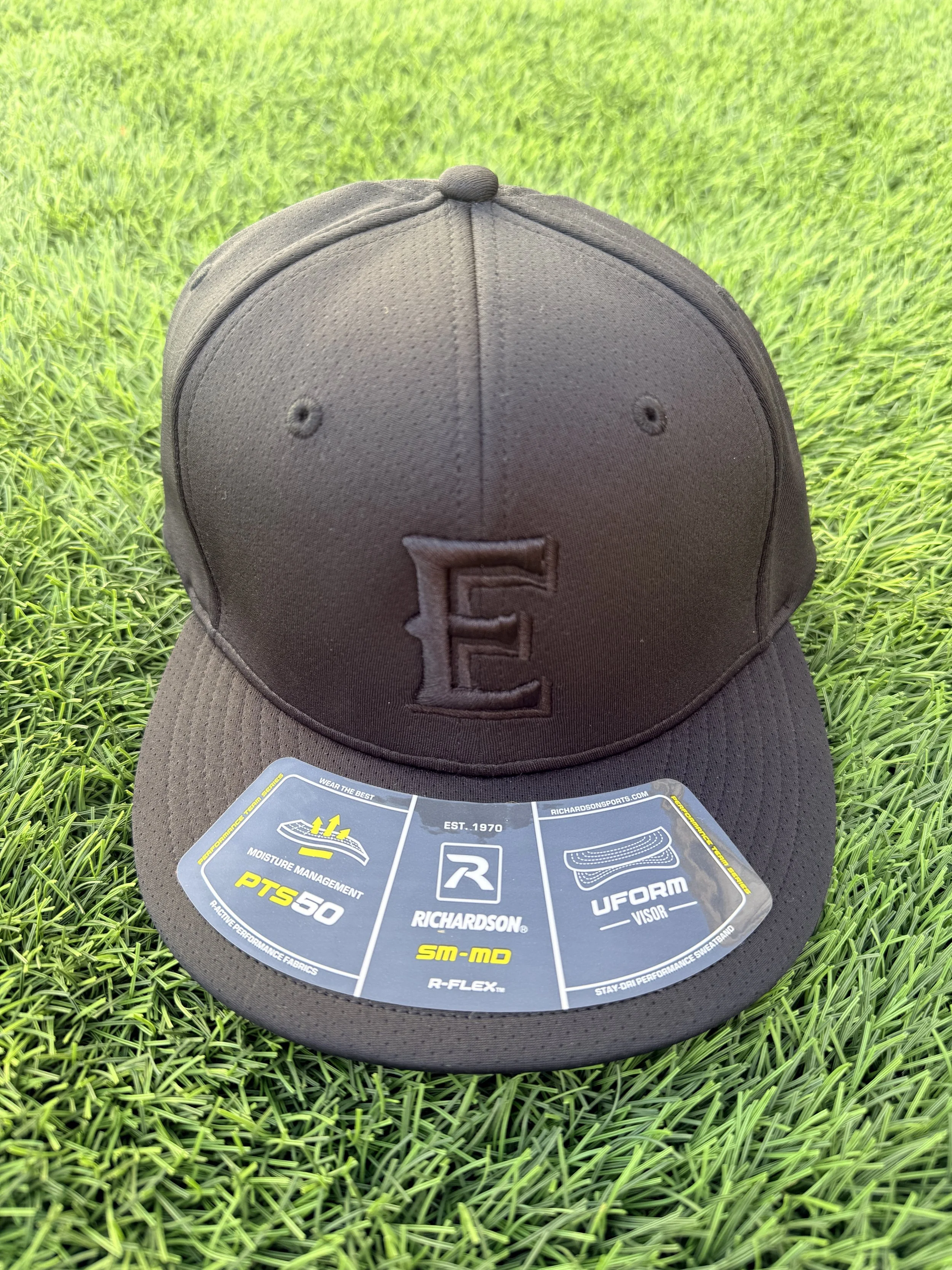 Black "E" Fitted Hat - SM Only