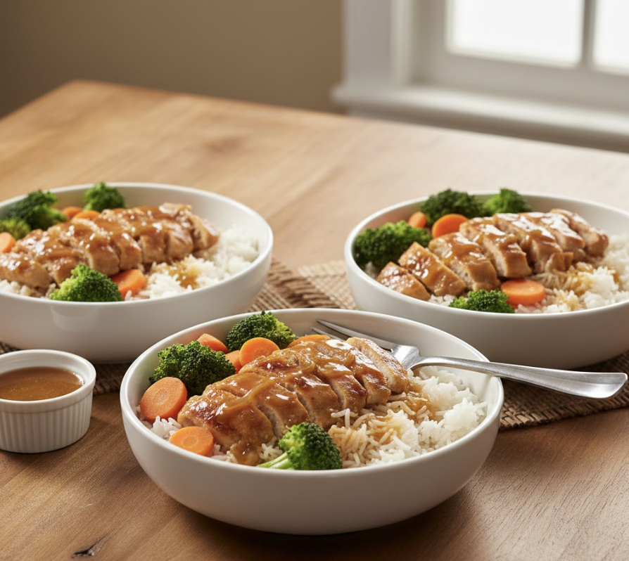 Honey Garlic Chicken Rice Bowls (The Dinner Everyone Will Actually Eat)