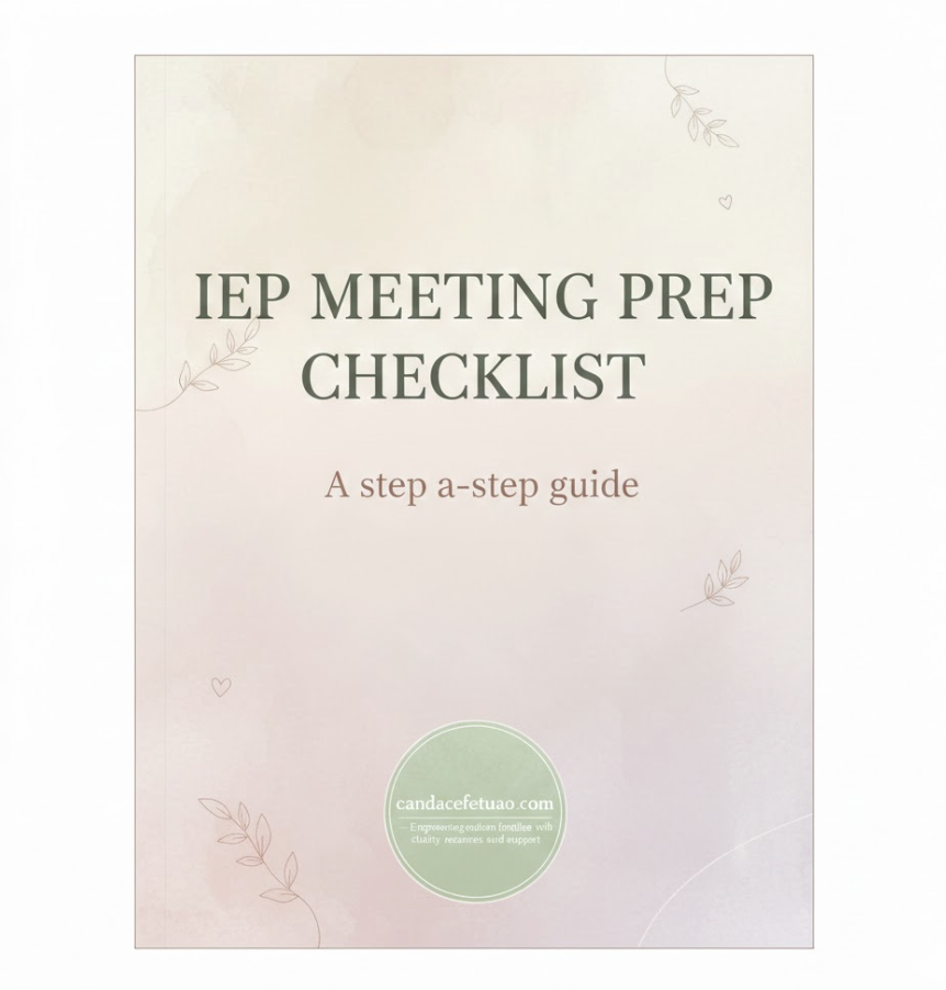 IEP Meeting Prep Checklist
