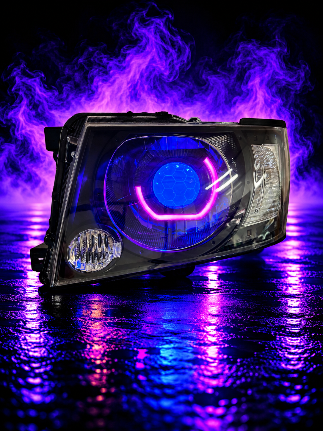 S4 Gu Patrol Angry Eye RGBW Bi-LED Headlights