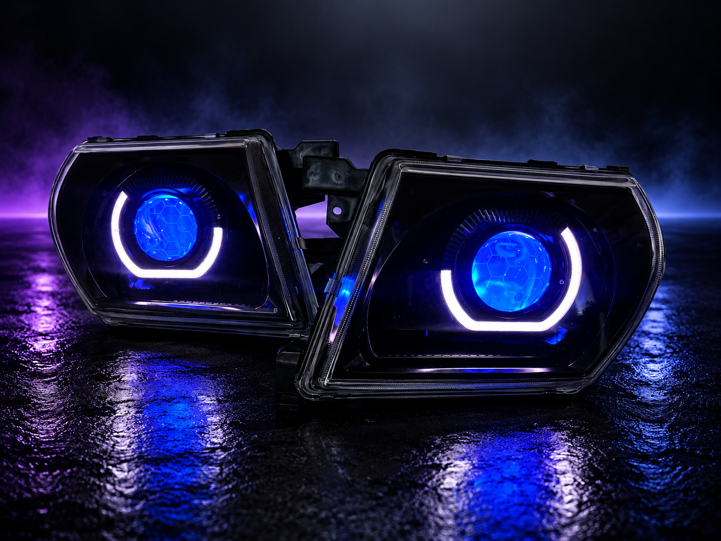Nissan Patrol GU S3 (Y61) Custom RGBW Bi-LED Headlights