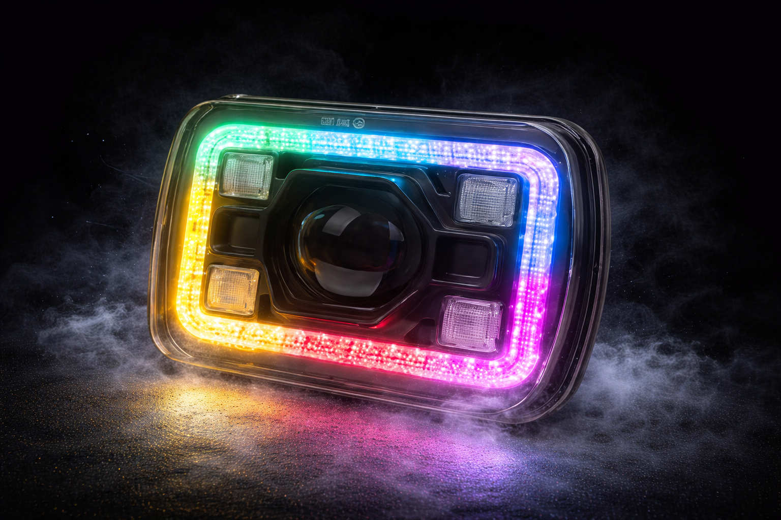 5X7 Chasing LED Rgb headlights