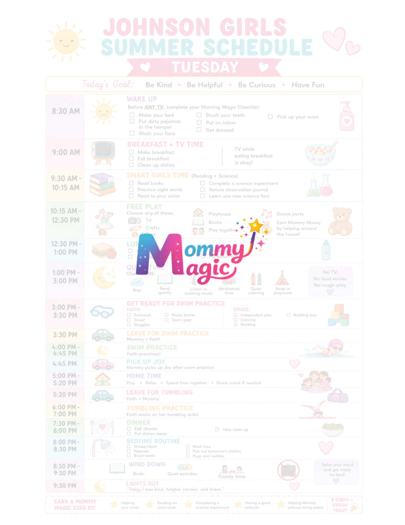 Mommy Magic: Summer Schedule