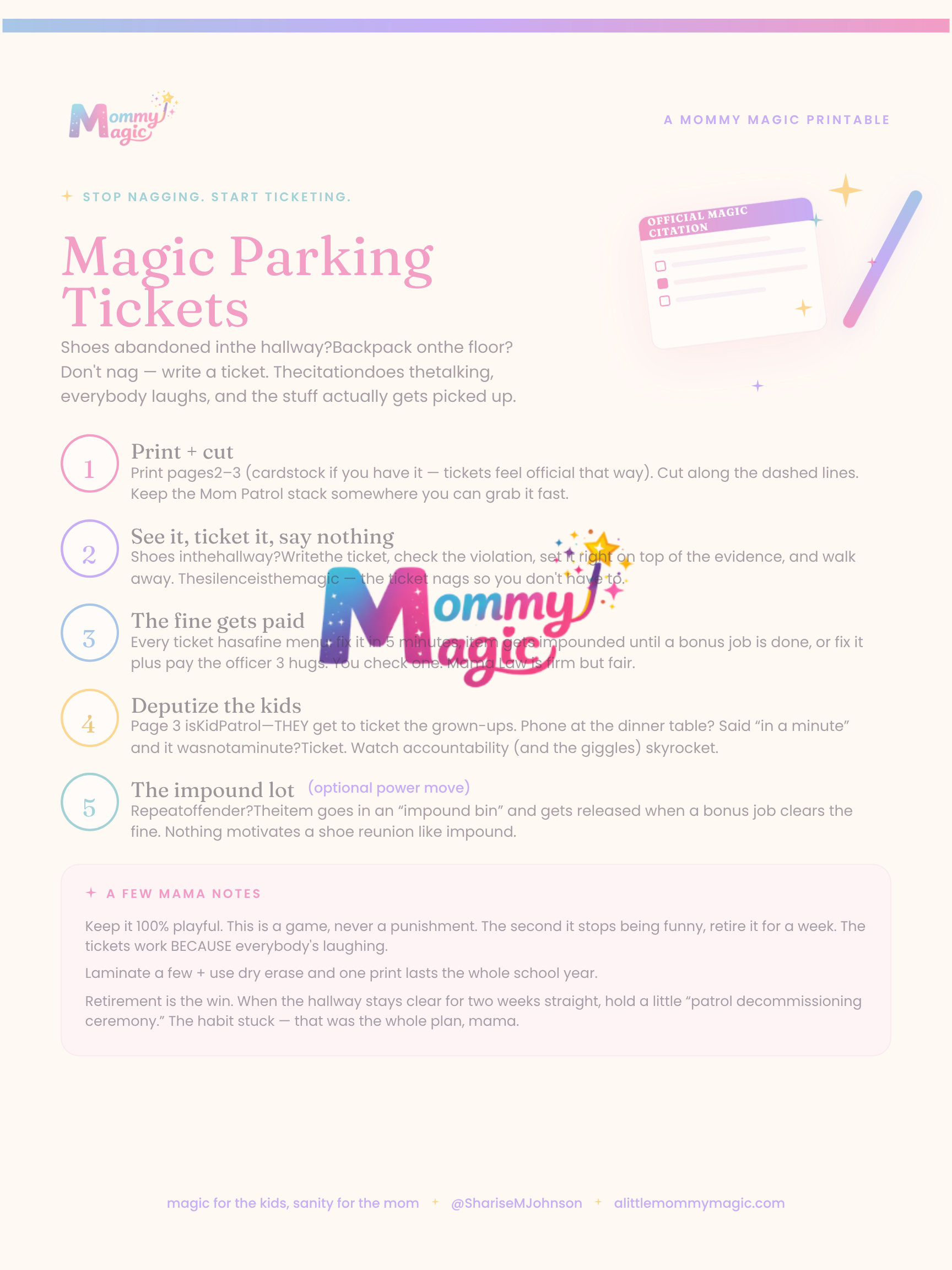 Magic Parking Tickets