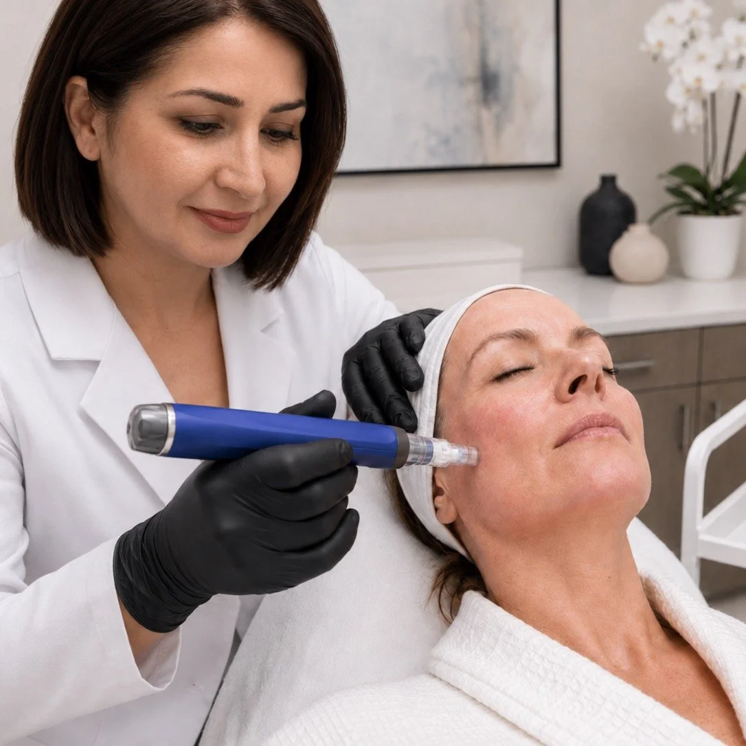 Microneedling with PRP may help selected patients improve the appearance of dullness, rough texture, fine lines, visible pores, and acne-scar texture.
The goal is gradual collagen remodeling &mdash; not an artificial or overdone look.
New article:
ht