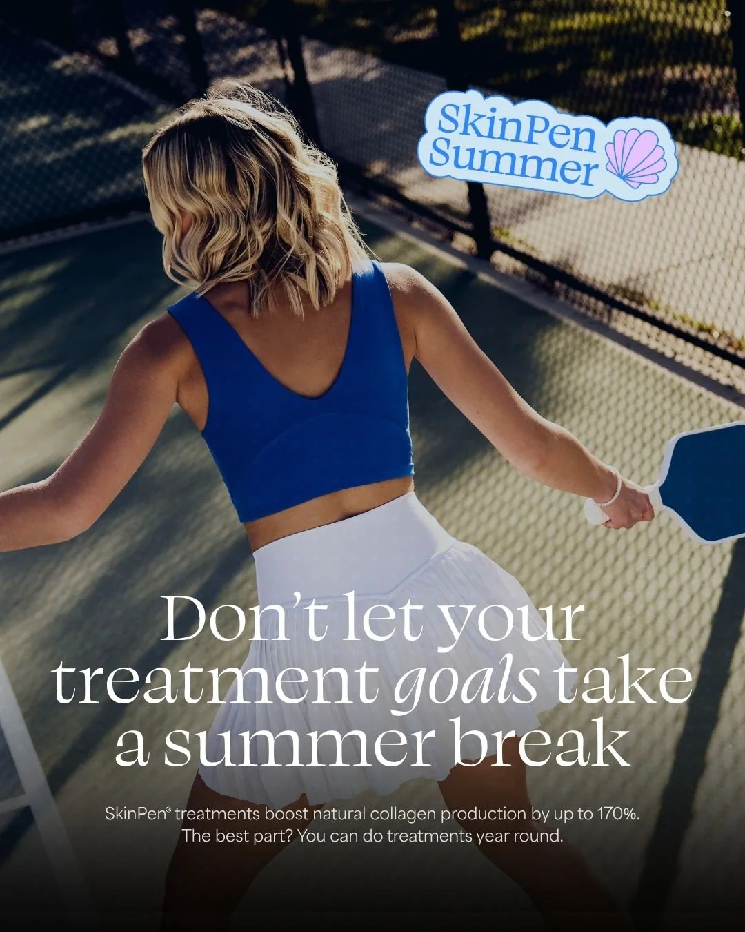 Whether you&rsquo;re poolside or courtside, SkinPen&reg; fits your schedule: 30-minute treatments with minimal downtime.

FDA-cleared to improve the appearance of facial acne scars for all skin types, any time of year.*

Contact me to start your Skin