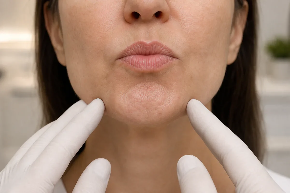 Movement-related chin dimpling evaluated for mentalis Botox