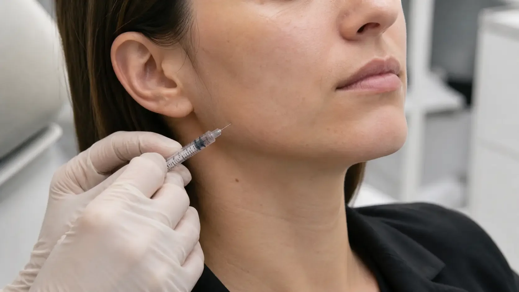 Physician-performed cosmetic masseter slimming Botox at NeuroBeauty Clinic in Walnut Creek