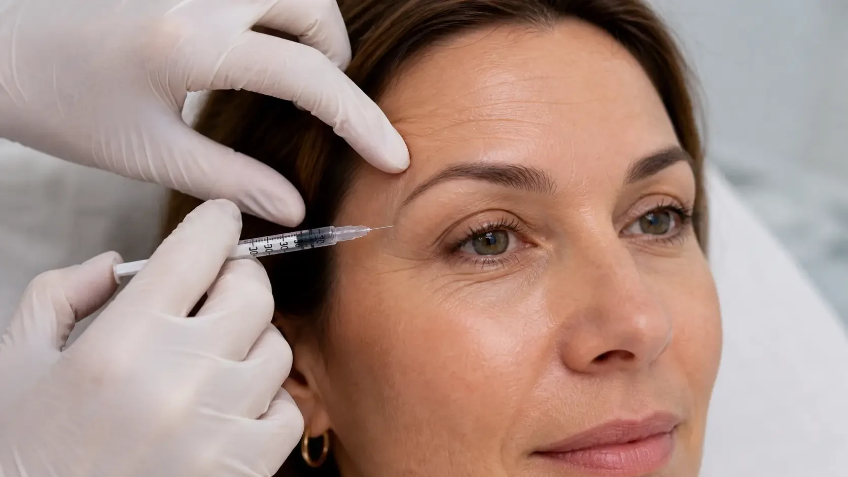 Physician-performed Botox for forehead lines and eye contours at NeuroBeauty Clinic in Walnut Creek