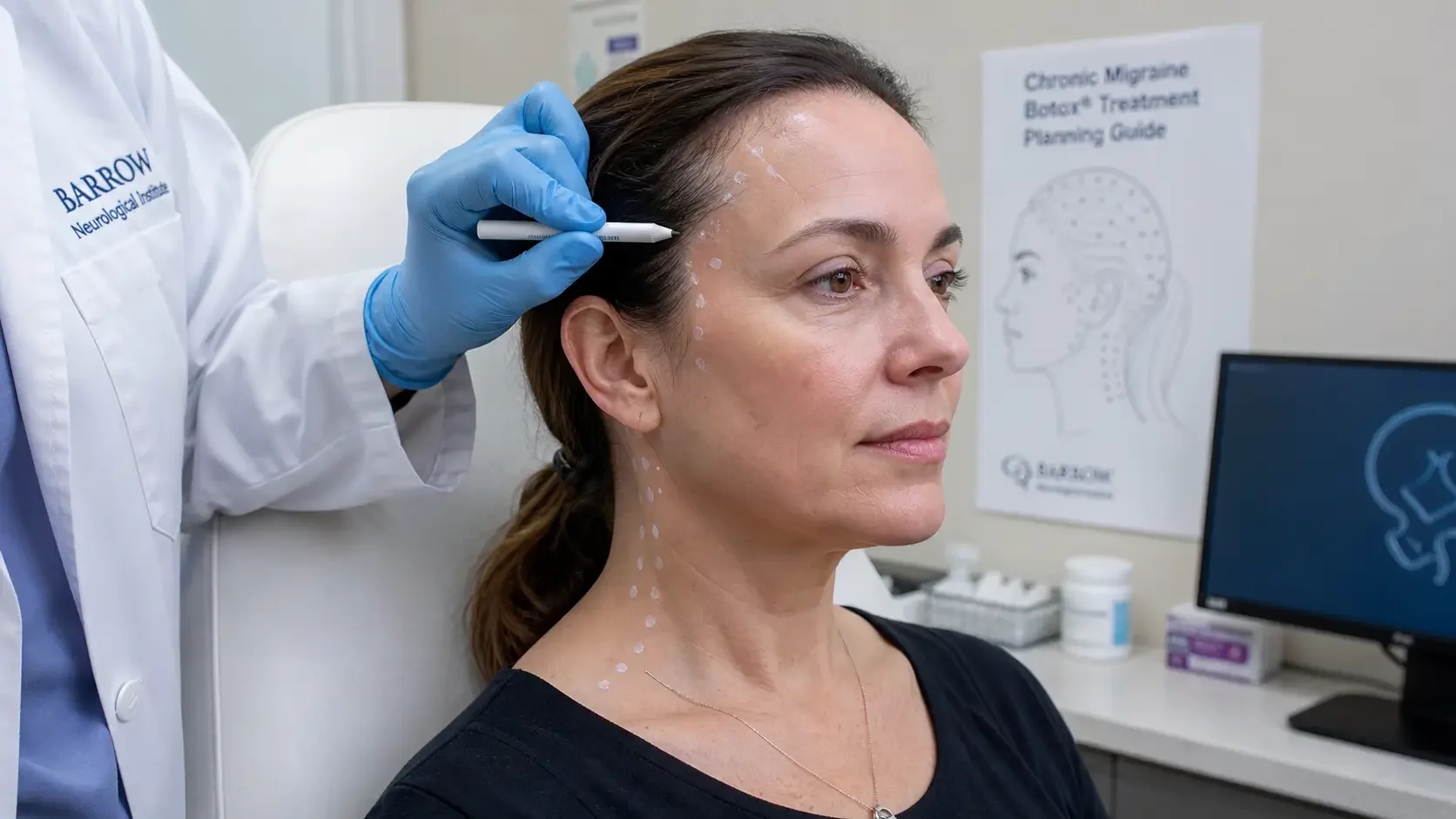 Neurologist-performed Botox consultation for chronic migraine at NeuroBeauty Clinic in Walnut Creek