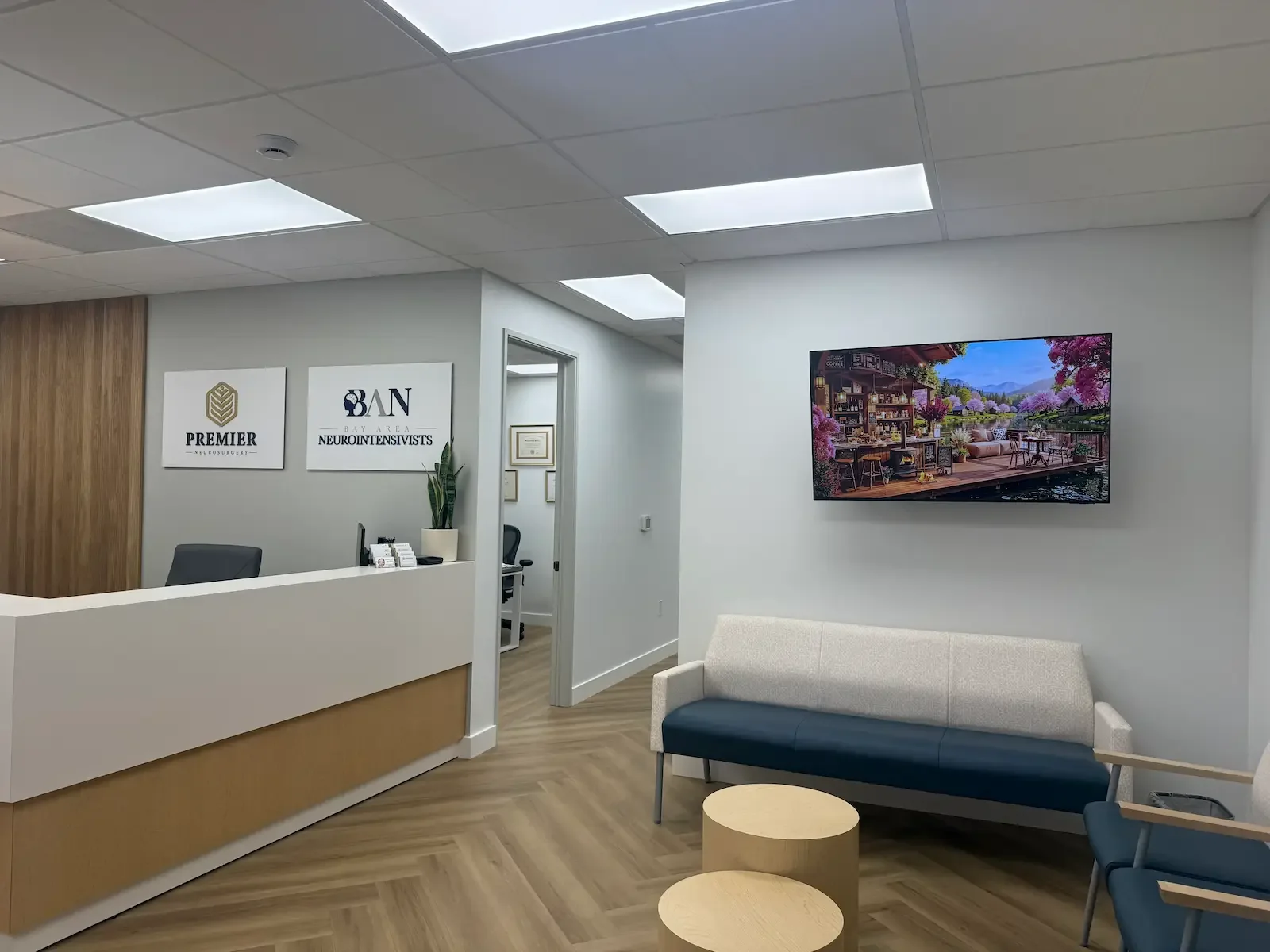 NeuroBeauty waiting room in Walnut Creek