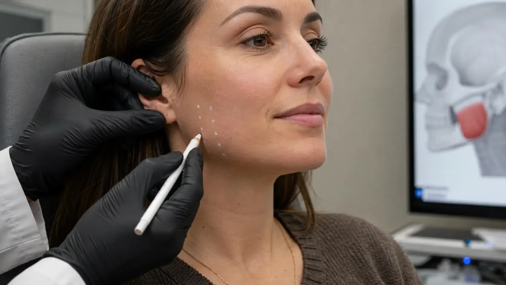 Neurologist-performed Botox consultation for TMJ pain and bruxism at NeuroBeauty Clinic in Walnut Creek
