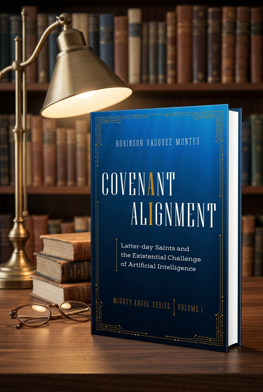 Covenant Alignment book displayed open with cover visible