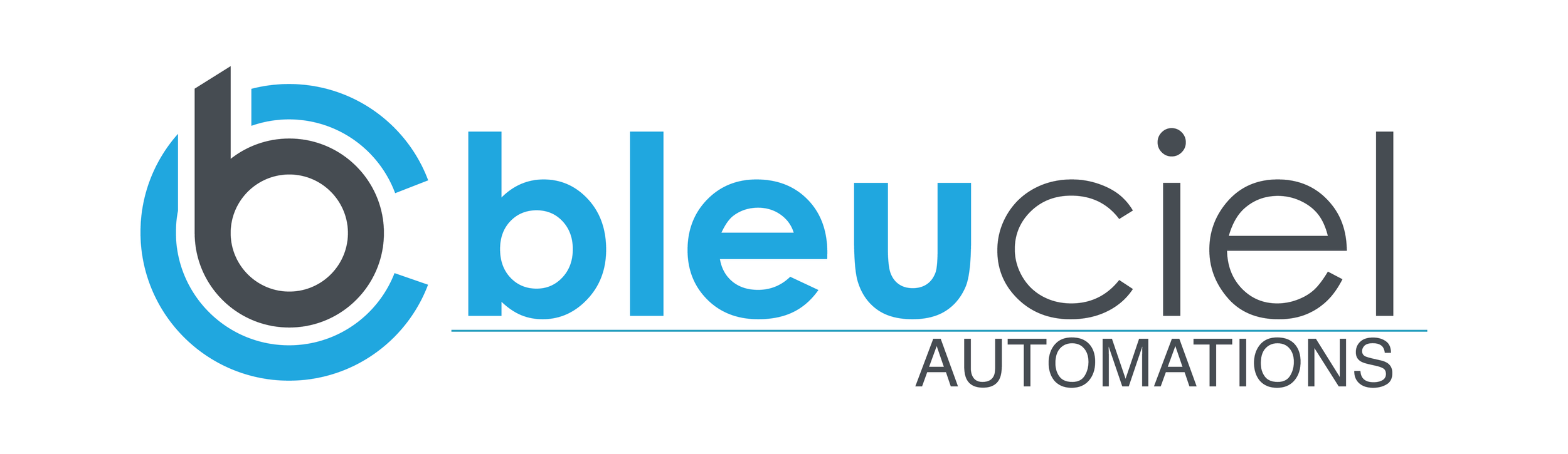 Blue and black logo for Bluecel Automations featuring a stylized letter 'b' and the words 'bluecel automations'.