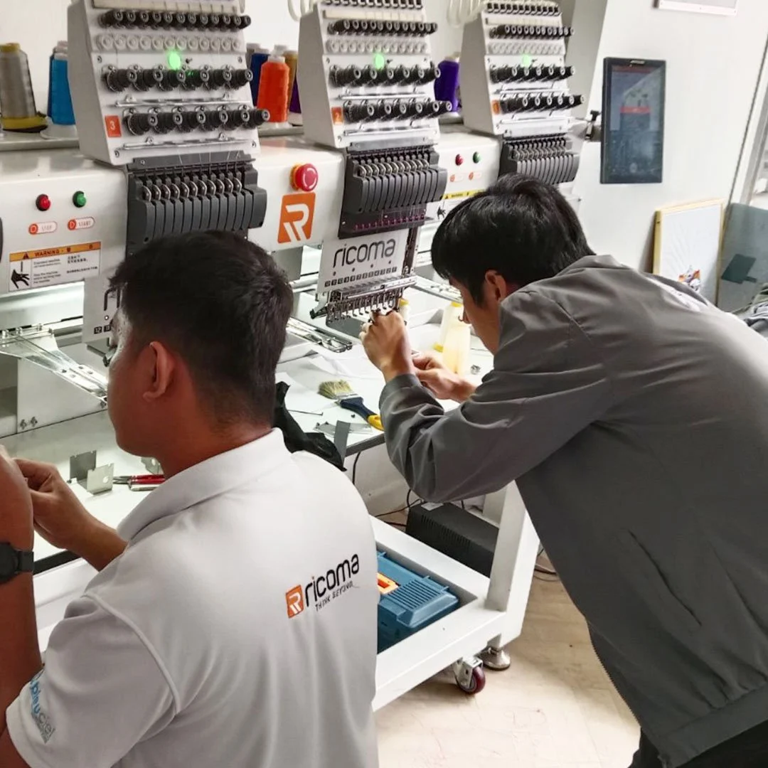 After-sales technical support and servicing of industrial embroidery machines by Bleuciel Automations Inc. in the Philippines