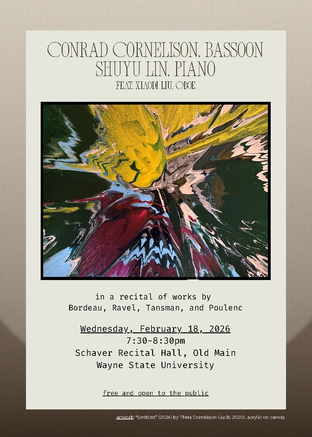 Bassoon, Piano and Oboe Tio