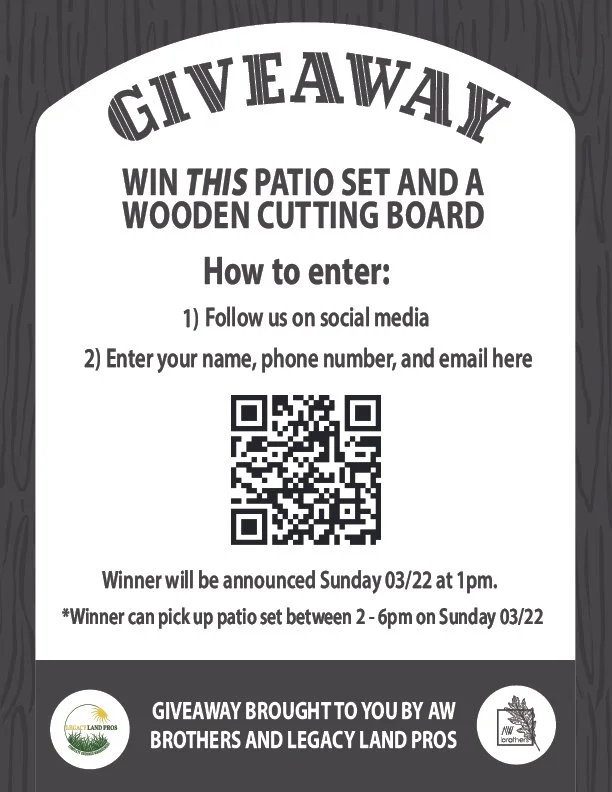 AW Brothers Giveaway info