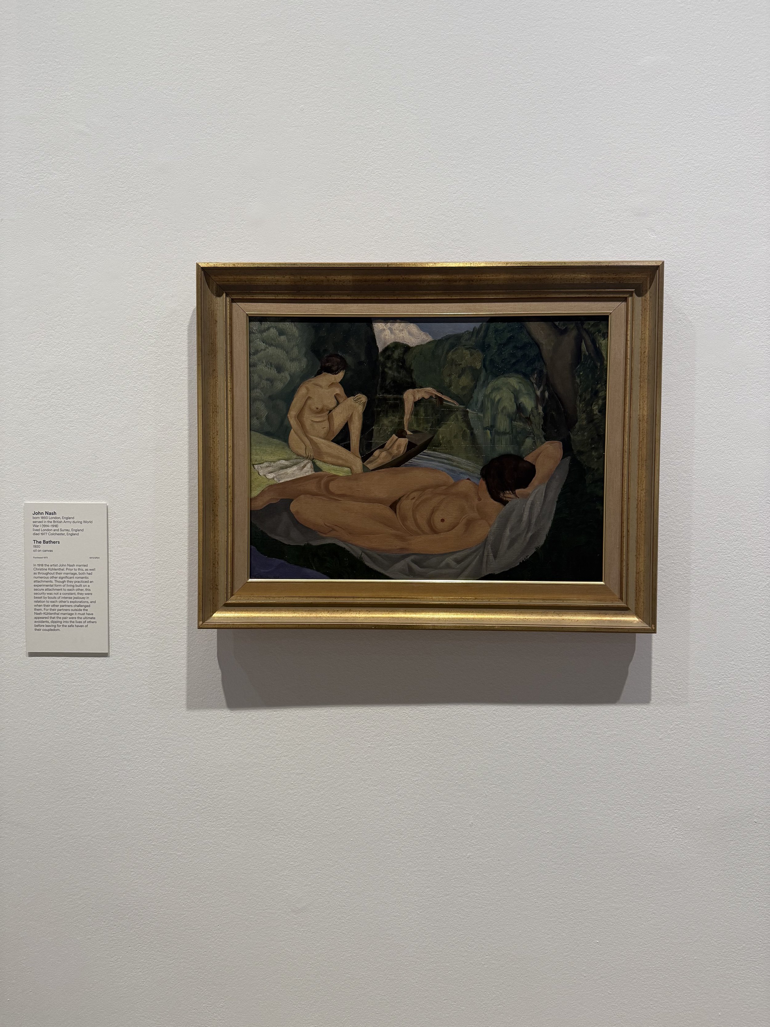 John Nash, The Bathers, 1920 @ AGWA