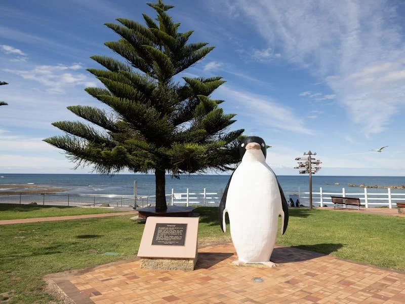 The big penguin at Penguin Tasmania | Seaside Farm | Things to do in Penguin