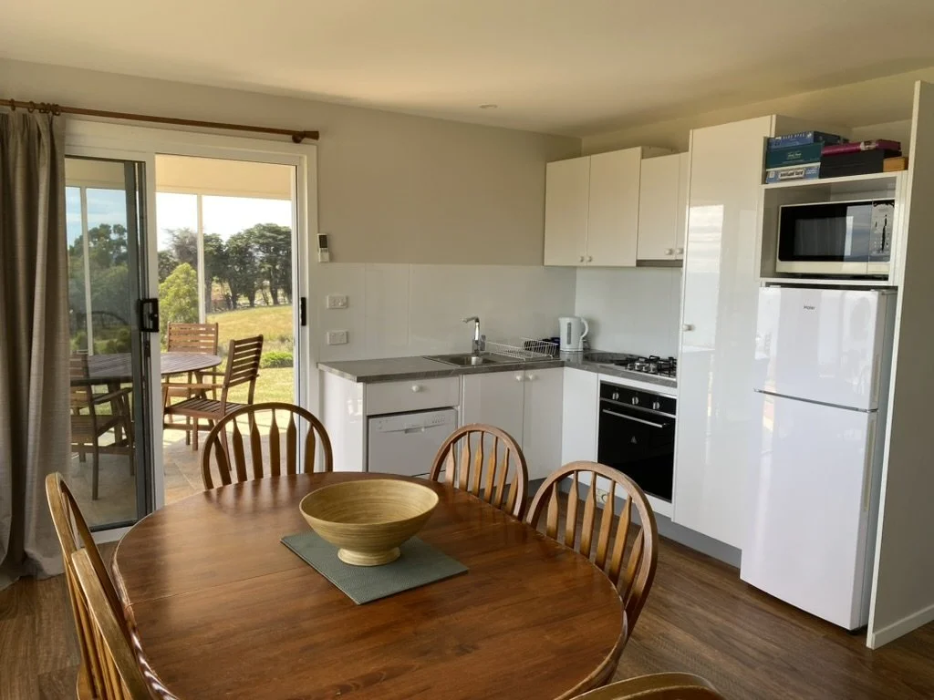 Grevillea Cottage kitchen | Seaside Farm | Accommodation Penguin Tasmania