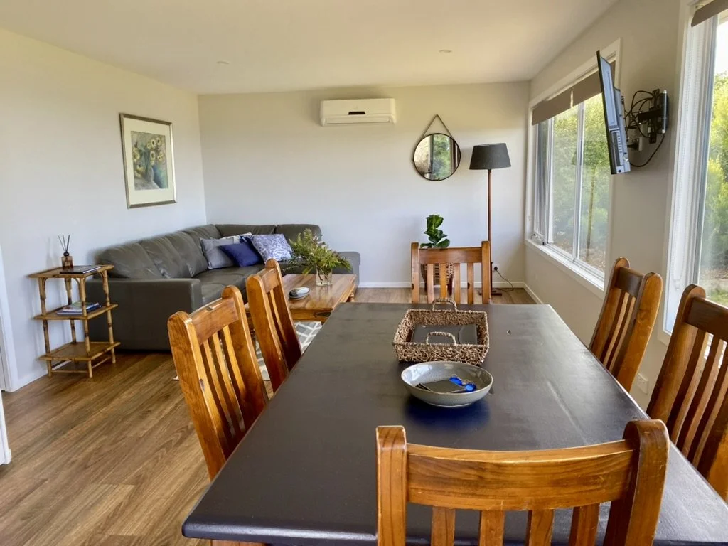 Banksia Cottage lounge room | Seaside Farm | Accommodation Penguin Tasmania