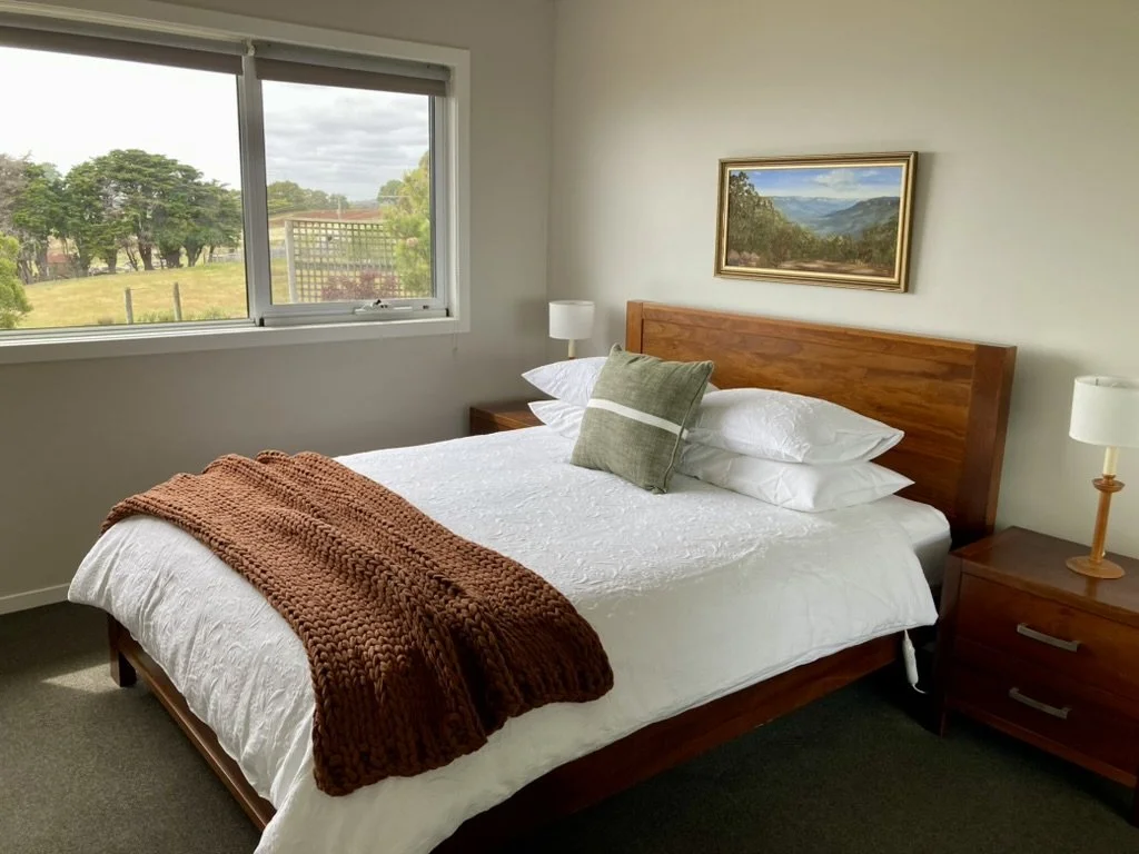 Master bedroom | Seaside Farm | Accommodation Penguin Tasmania
