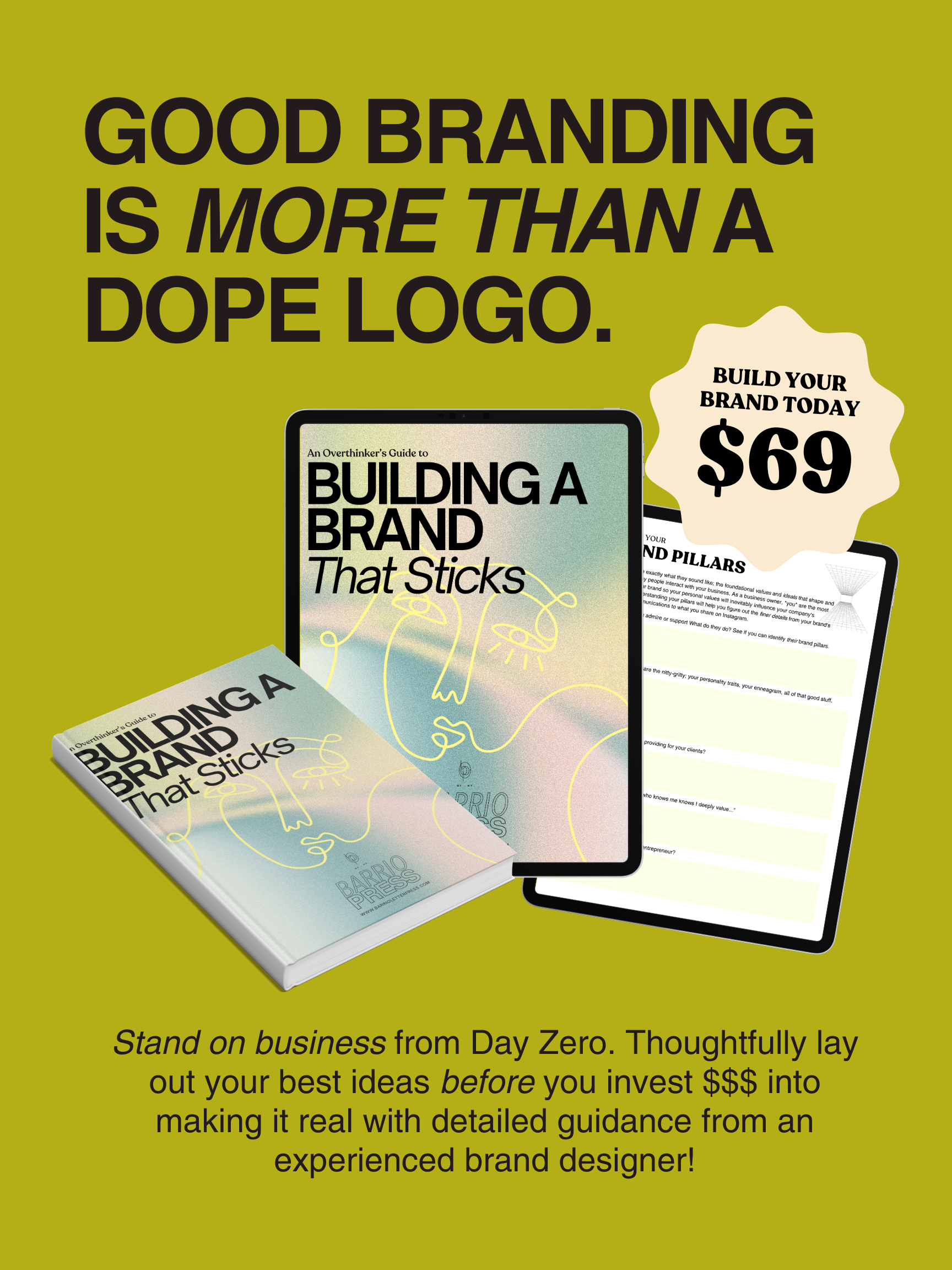 DIY, but IRL • Digital + Printed Brand Strategy Workbook