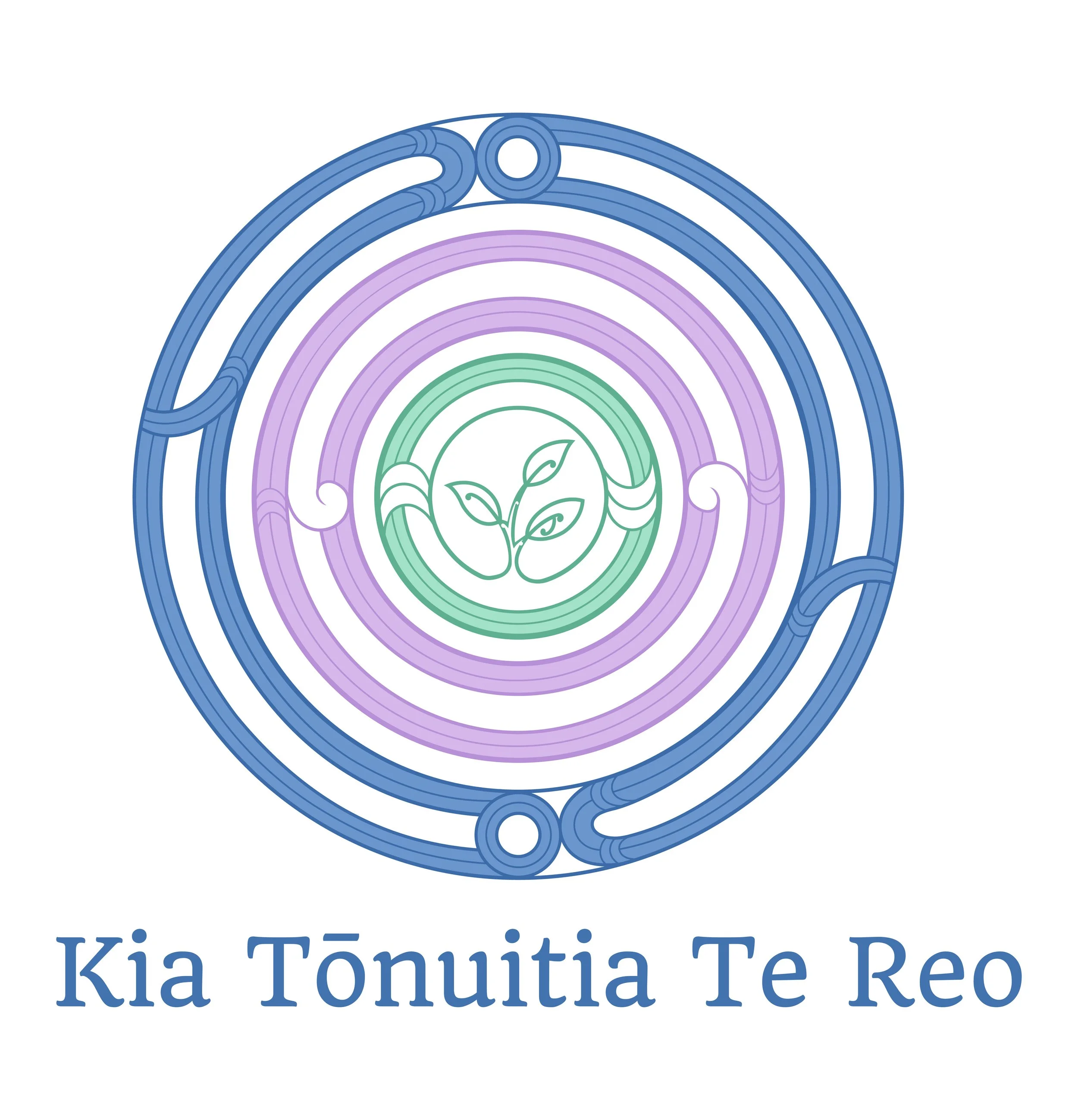 A circular, decorative frame with intricate swirl patterns in blue on a black background.