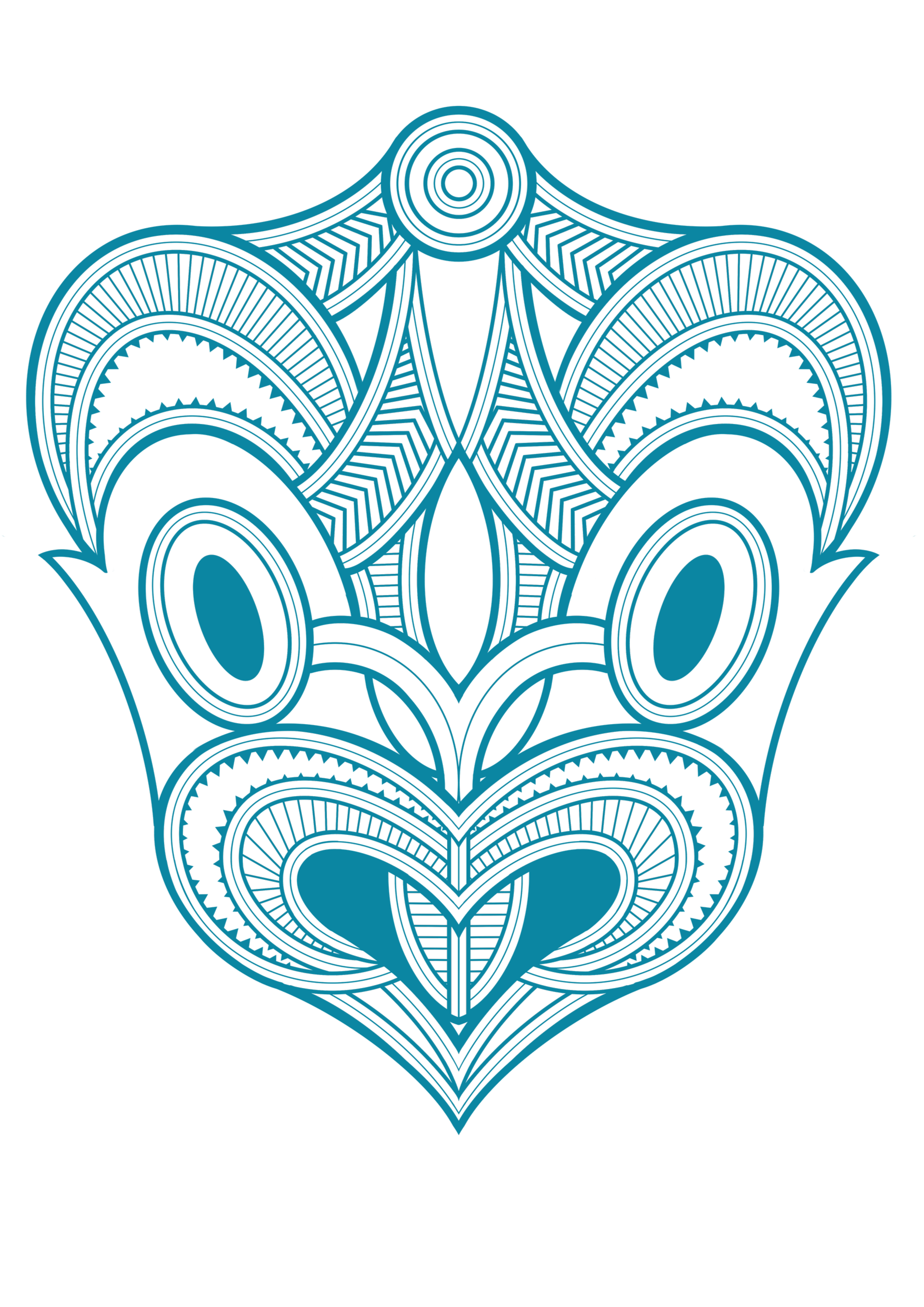 A contemporary Māori art design.