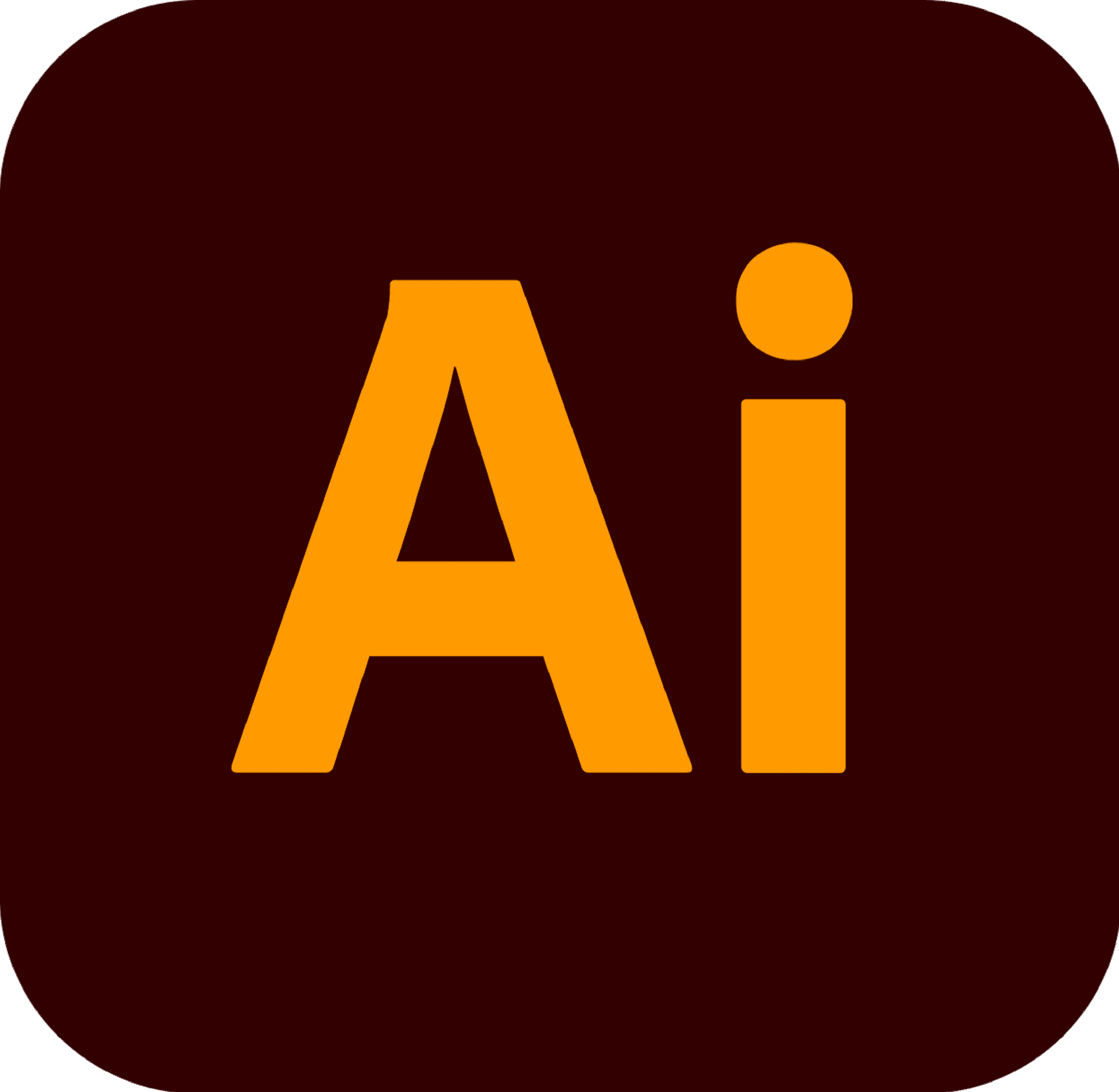 Orange letters 'A' and 'i' on a dark red to black gradient background.