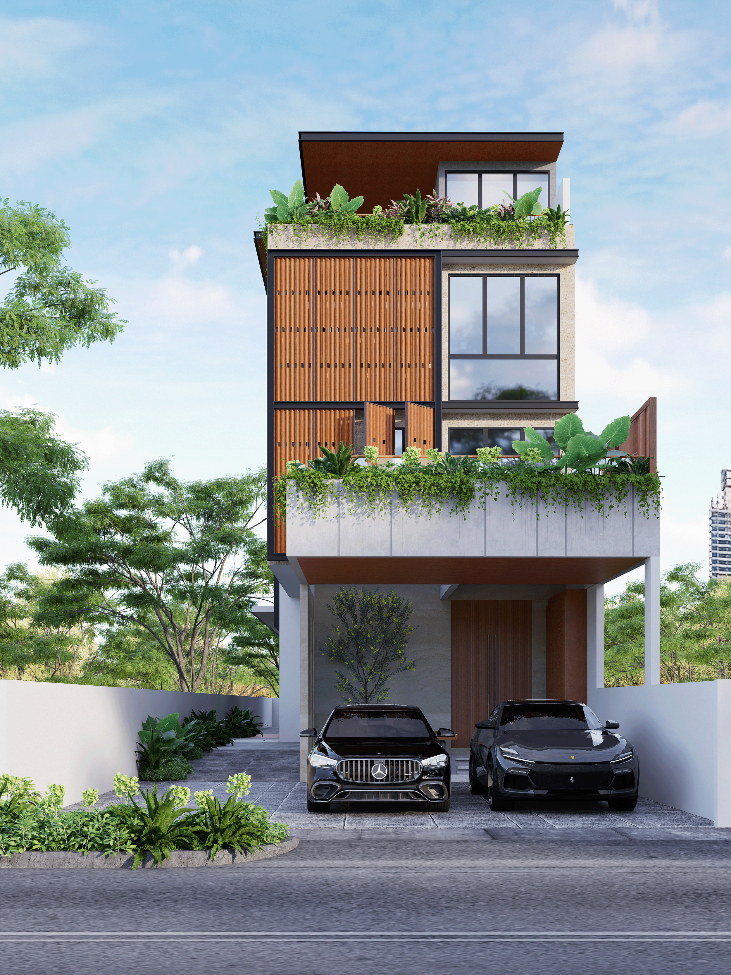 Redevelopment into a Luxury 4-Storey Semi-Detached House , Land: 4,359 sqft