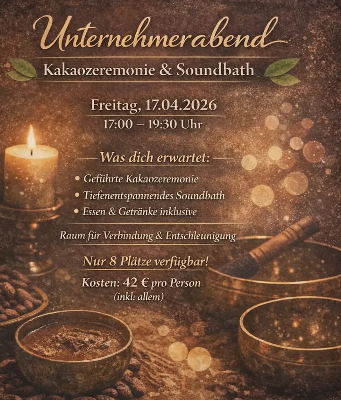 UnternehmerInnen-Abend Kakao &amp; Sound Bath