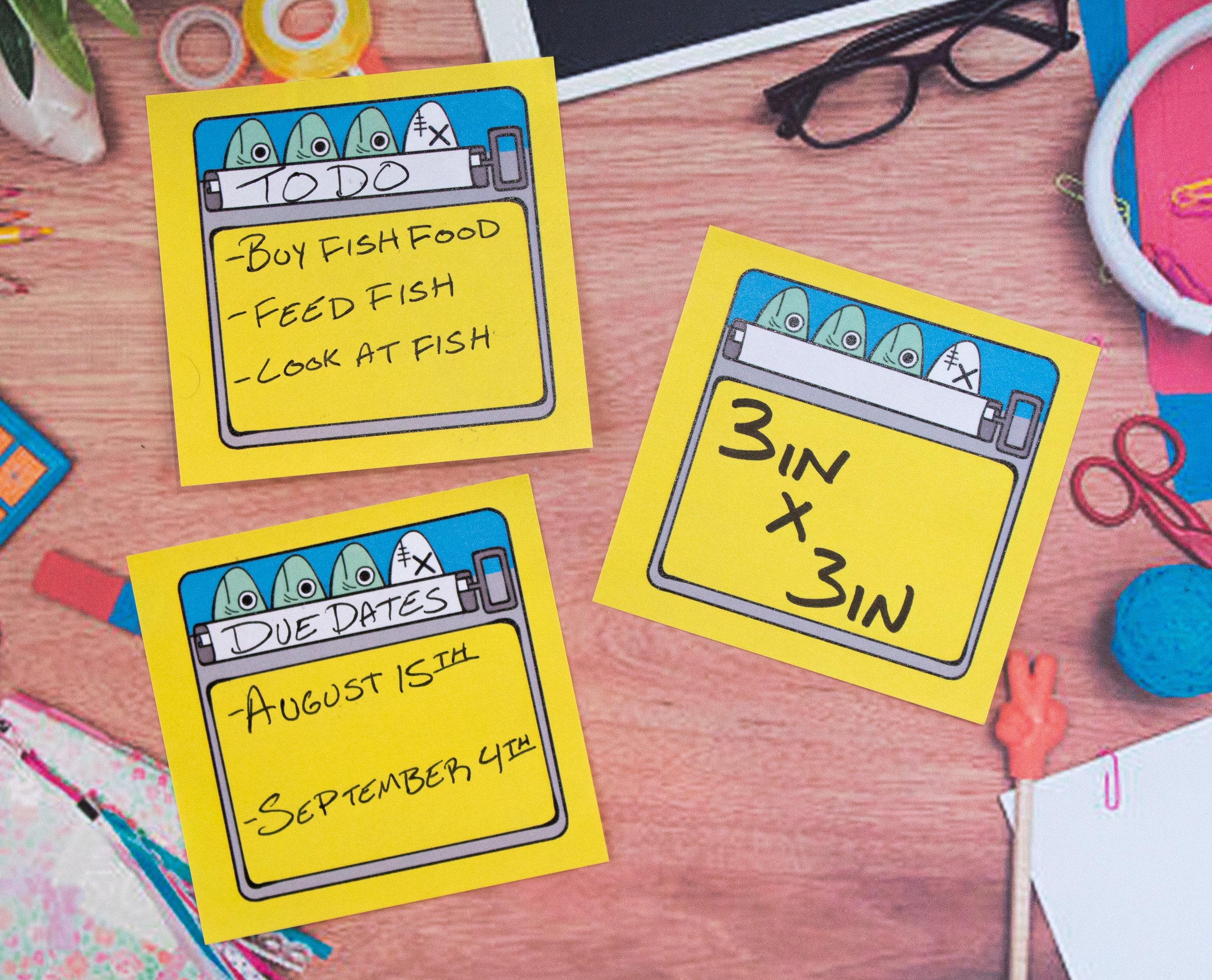 Sardine Tin Sticky Notes 3