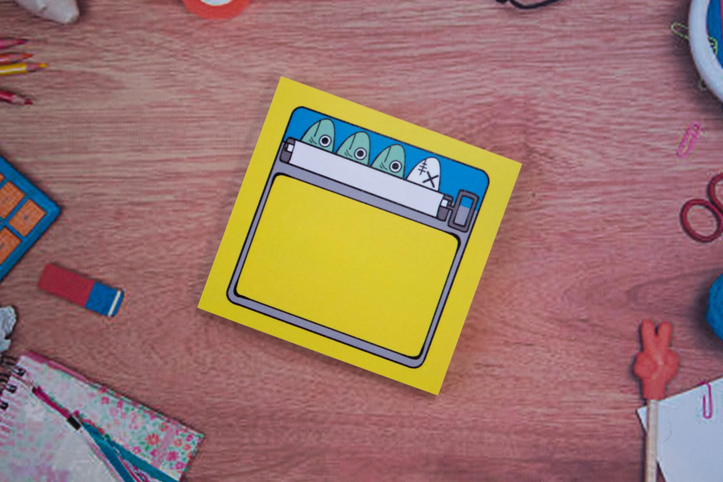 Sardine Tin Sticky Notes 1