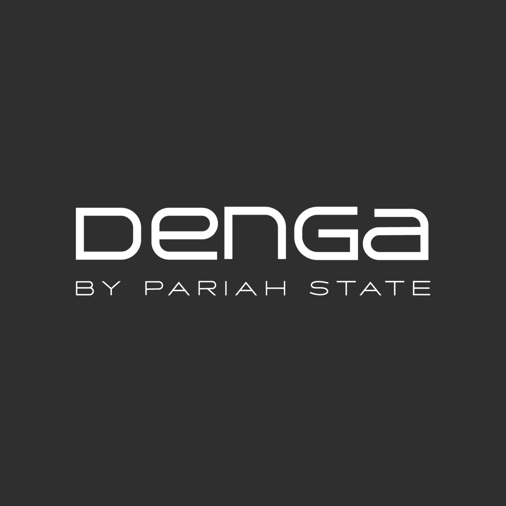 Denga by Pariah State logo in white text on a dark gray background.