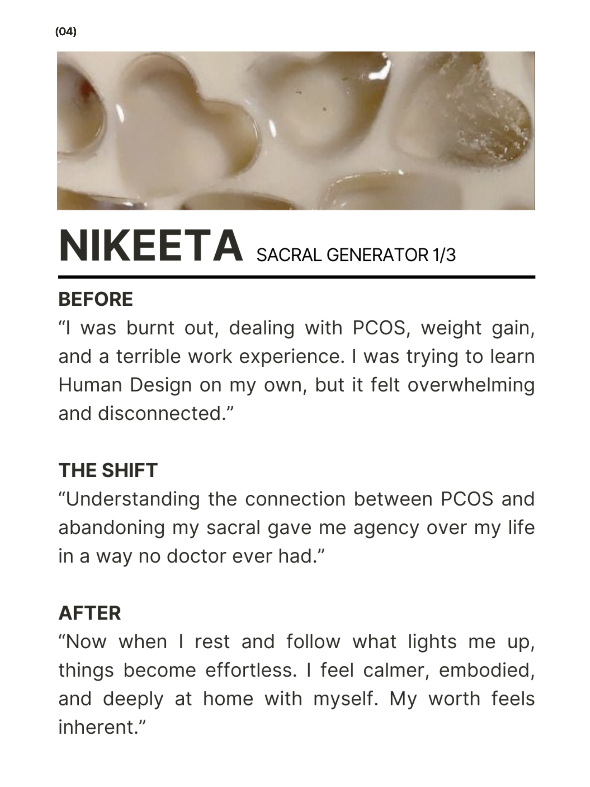 Nikeeta | Sacral Generator 1/3 