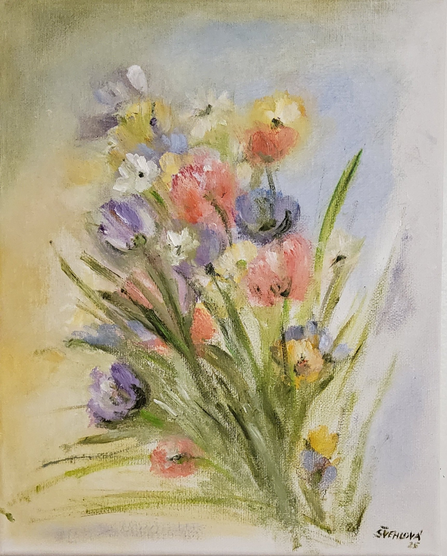 Kytice do vázy (2026, olej, 25x30 cm)
2.500 Kč