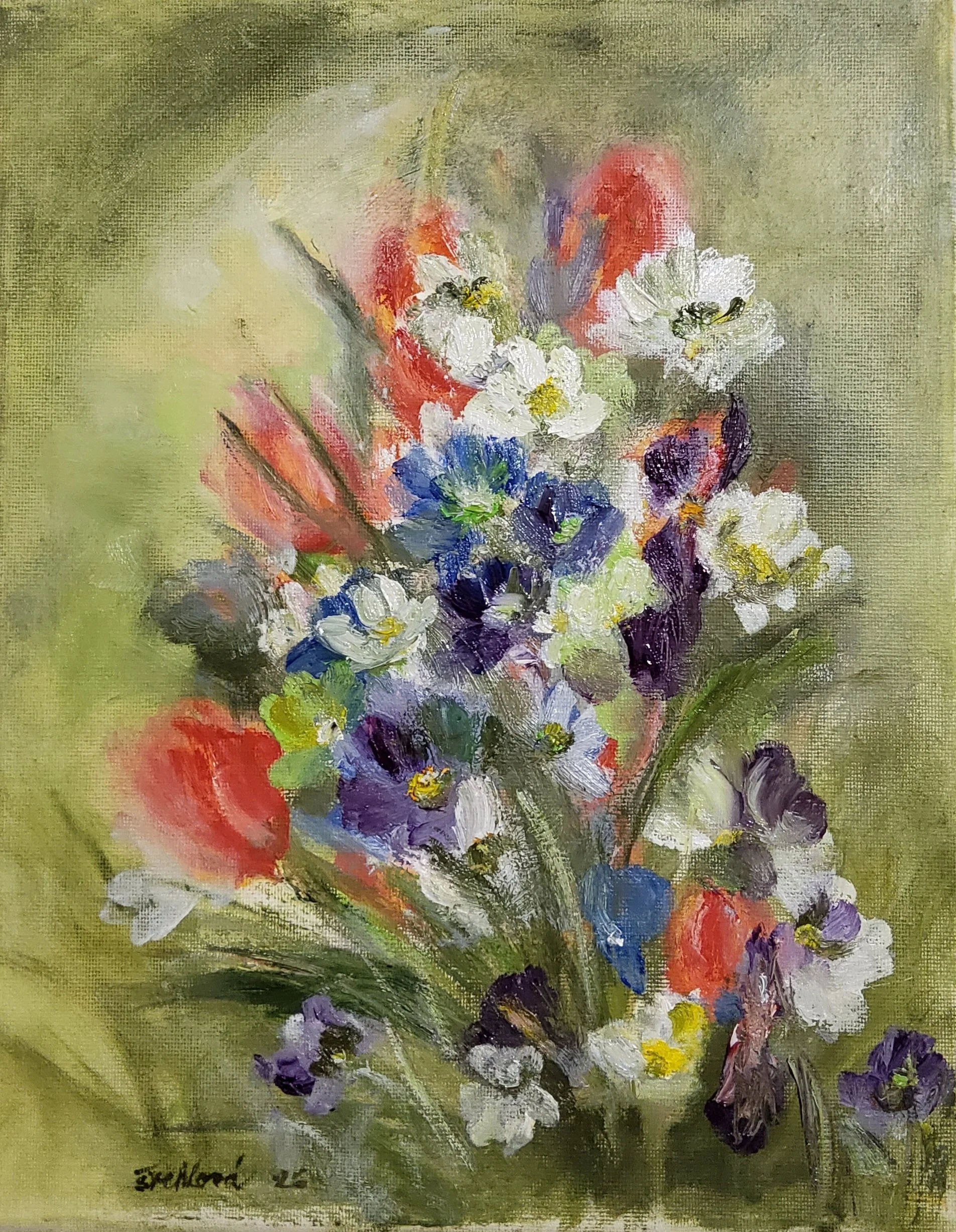 Třeskuté jaro (2026, olej, 25x30 cm)
2.500 Kč