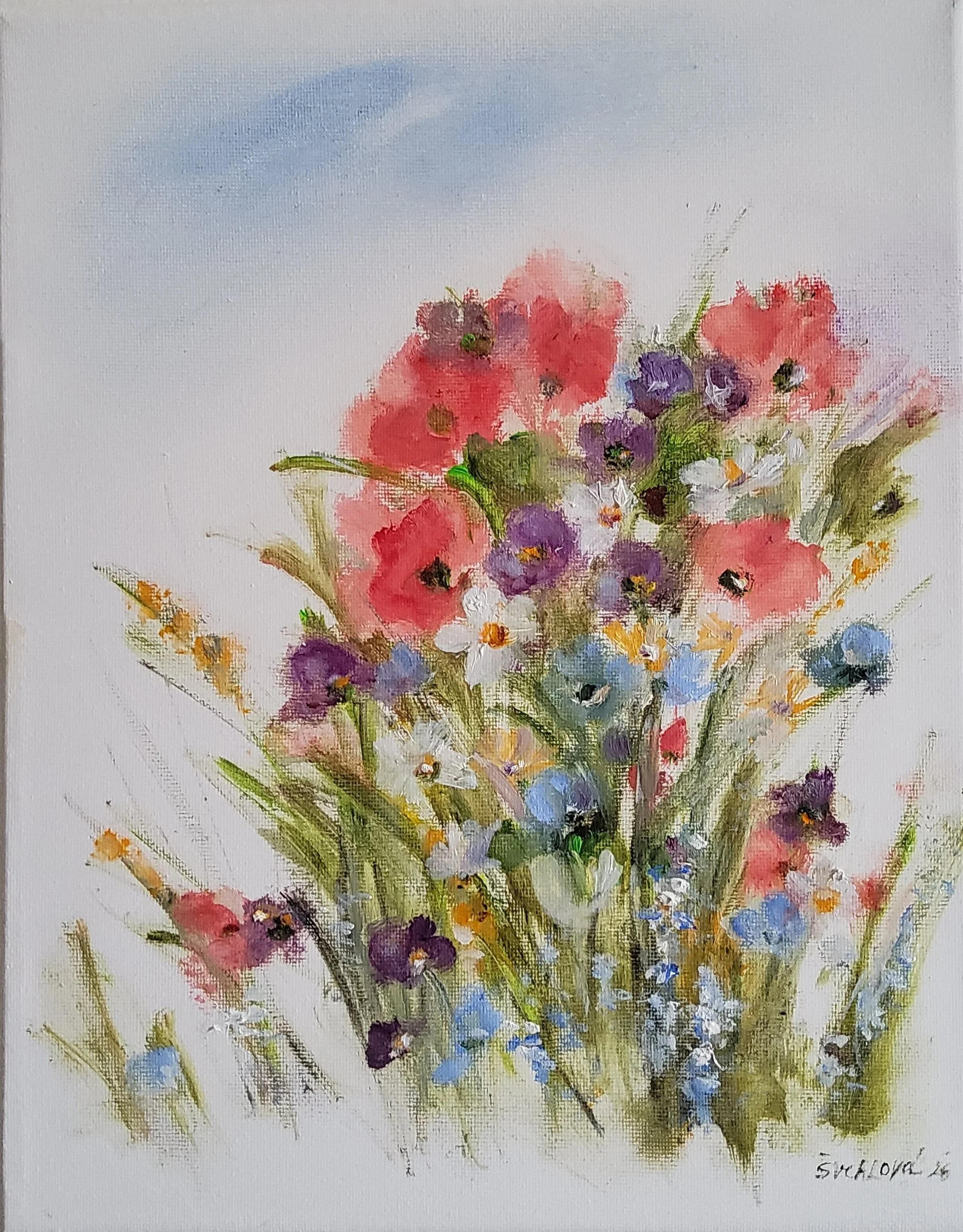 Záhon květin (2025, olej)
2.500 Kč