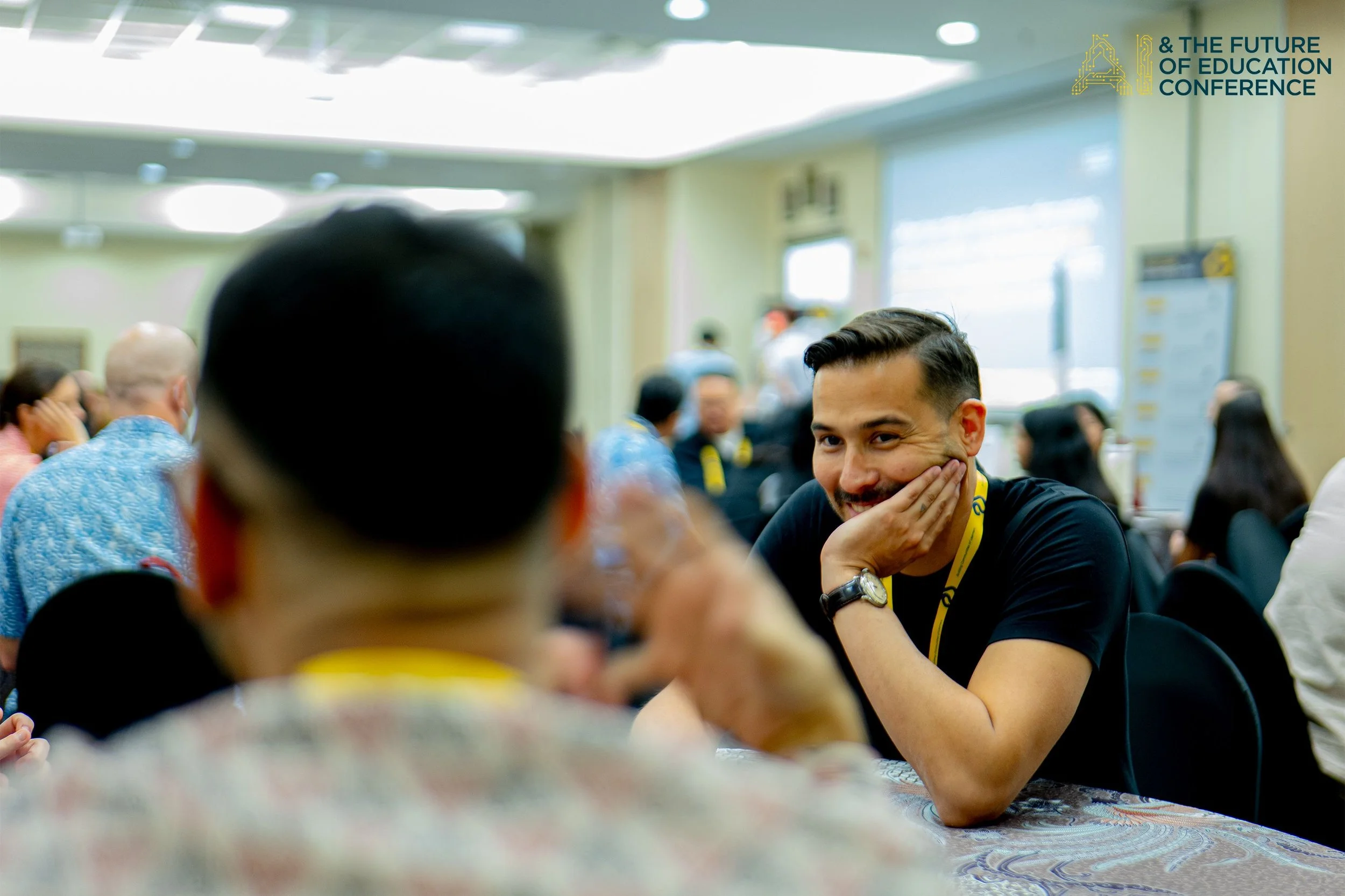 Timothy Cook, consultant at Connected Classroom speaking at AI Conference in Jakarta